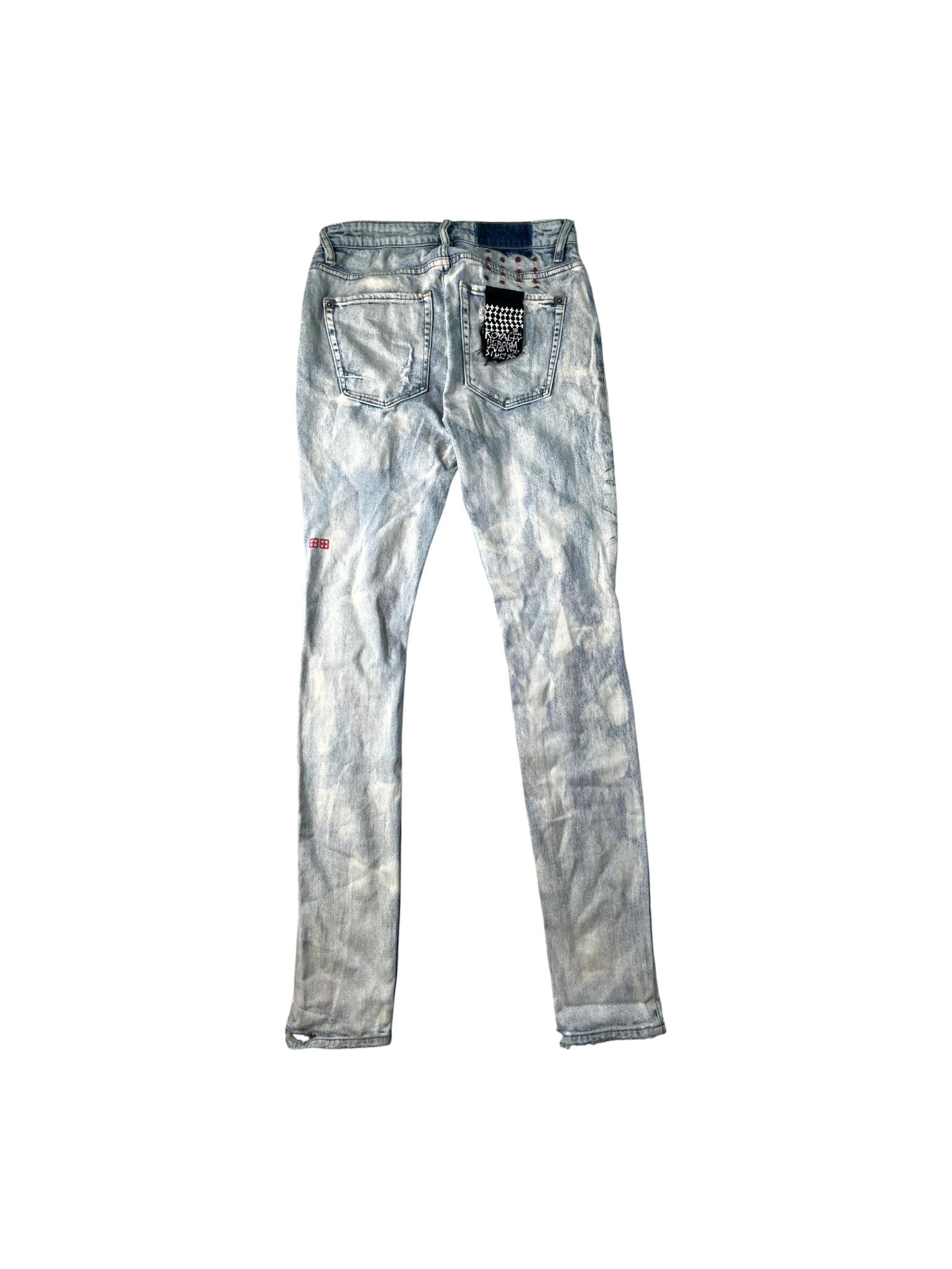 Ksubi Light Wash & Red Jeans