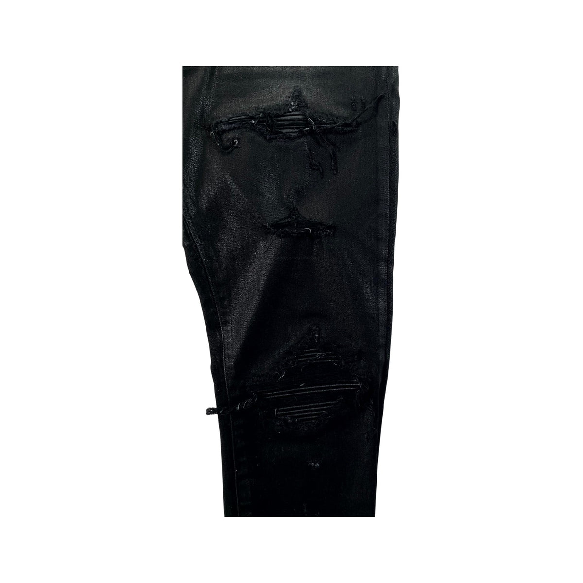 Amiri "MX1" Patch Black Wax Jeans