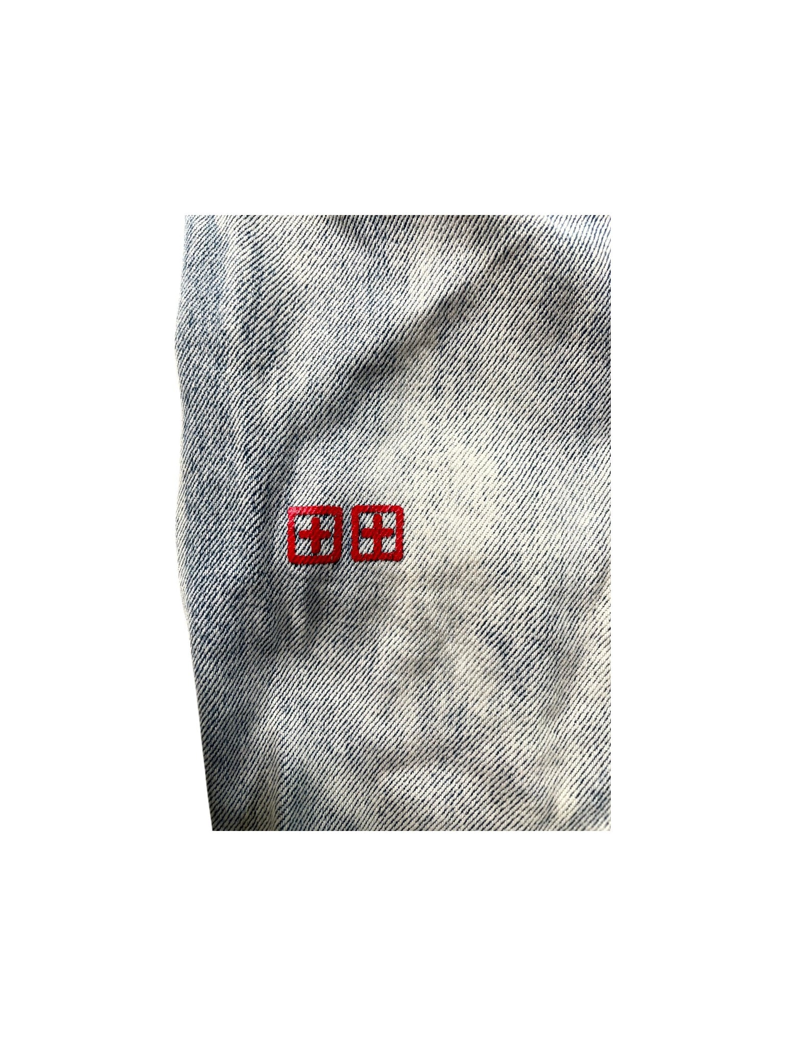 Ksubi Light Wash & Red Jeans