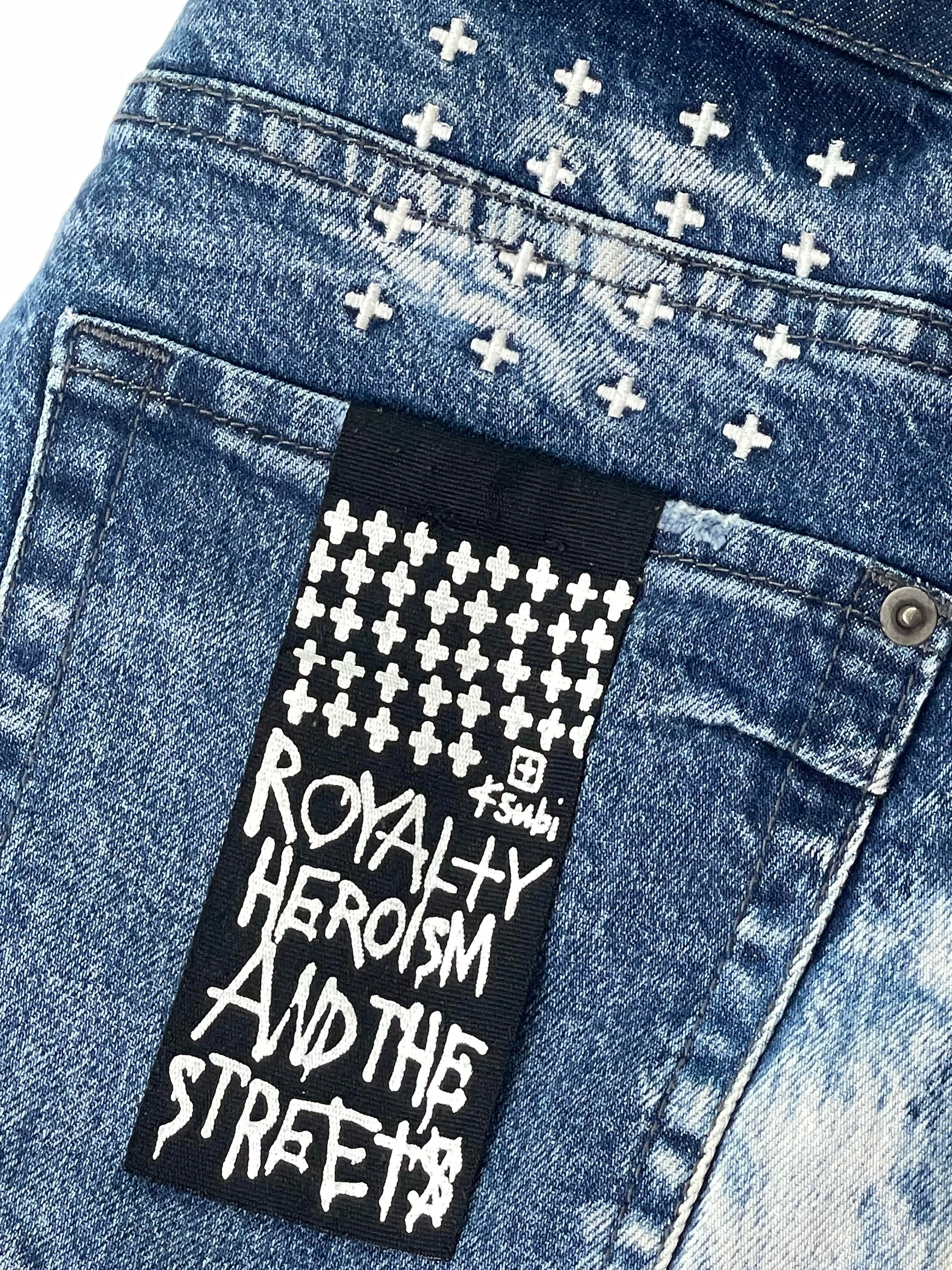 Ksubi  Dark Wash Tie Dye Jeans