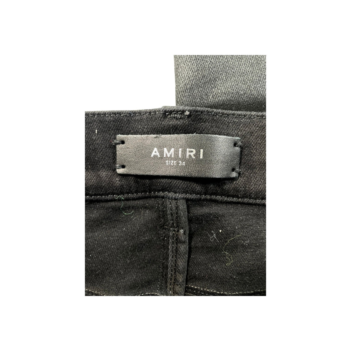 Amiri "MX1" Patch Black Wax Jeans