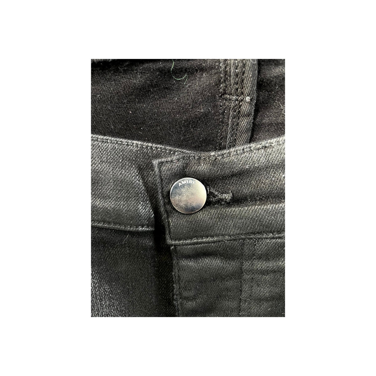 Amiri "MX1" Patch Black Wax Jeans