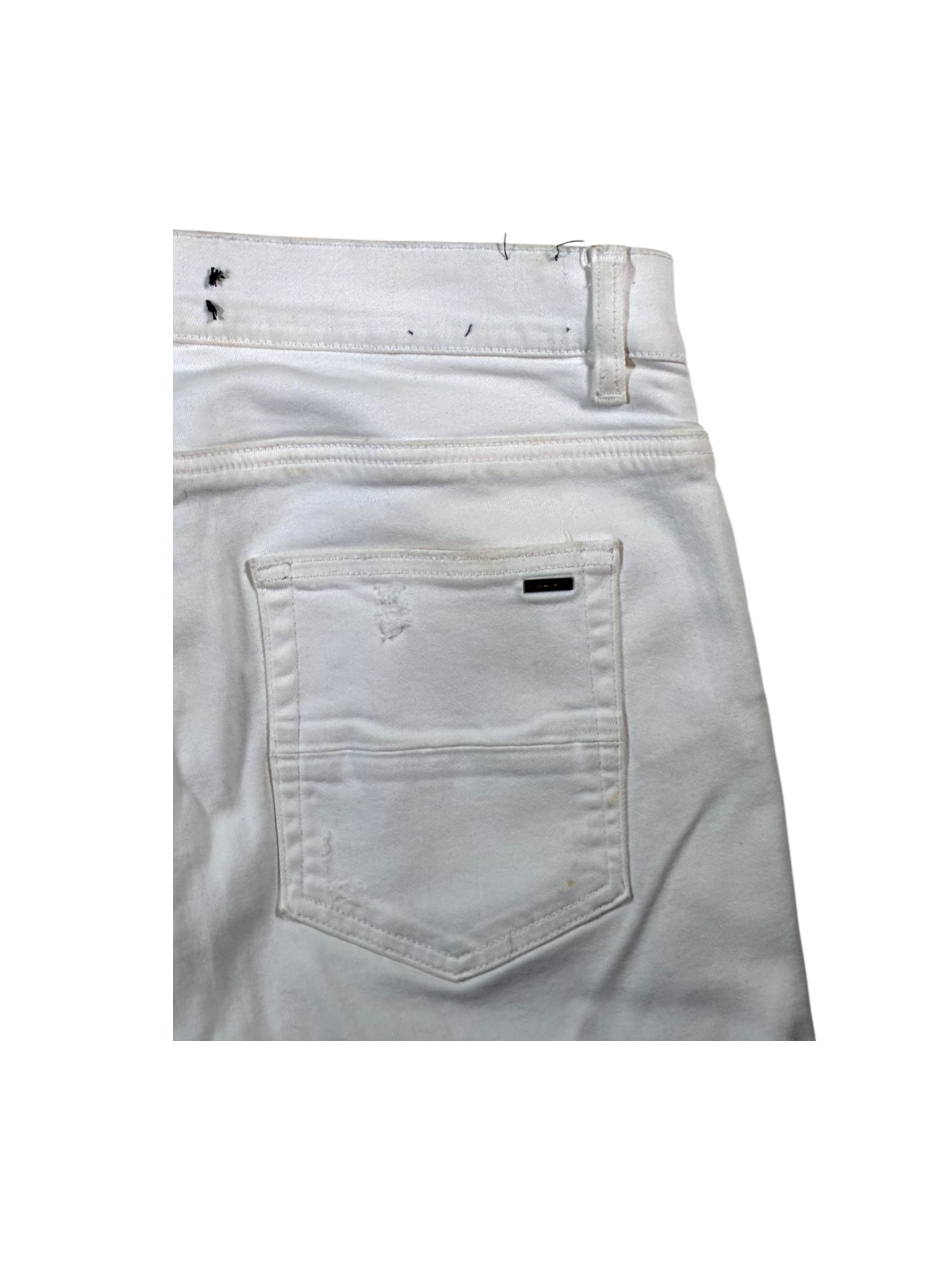 Amiri MX1 Patch White Jeans