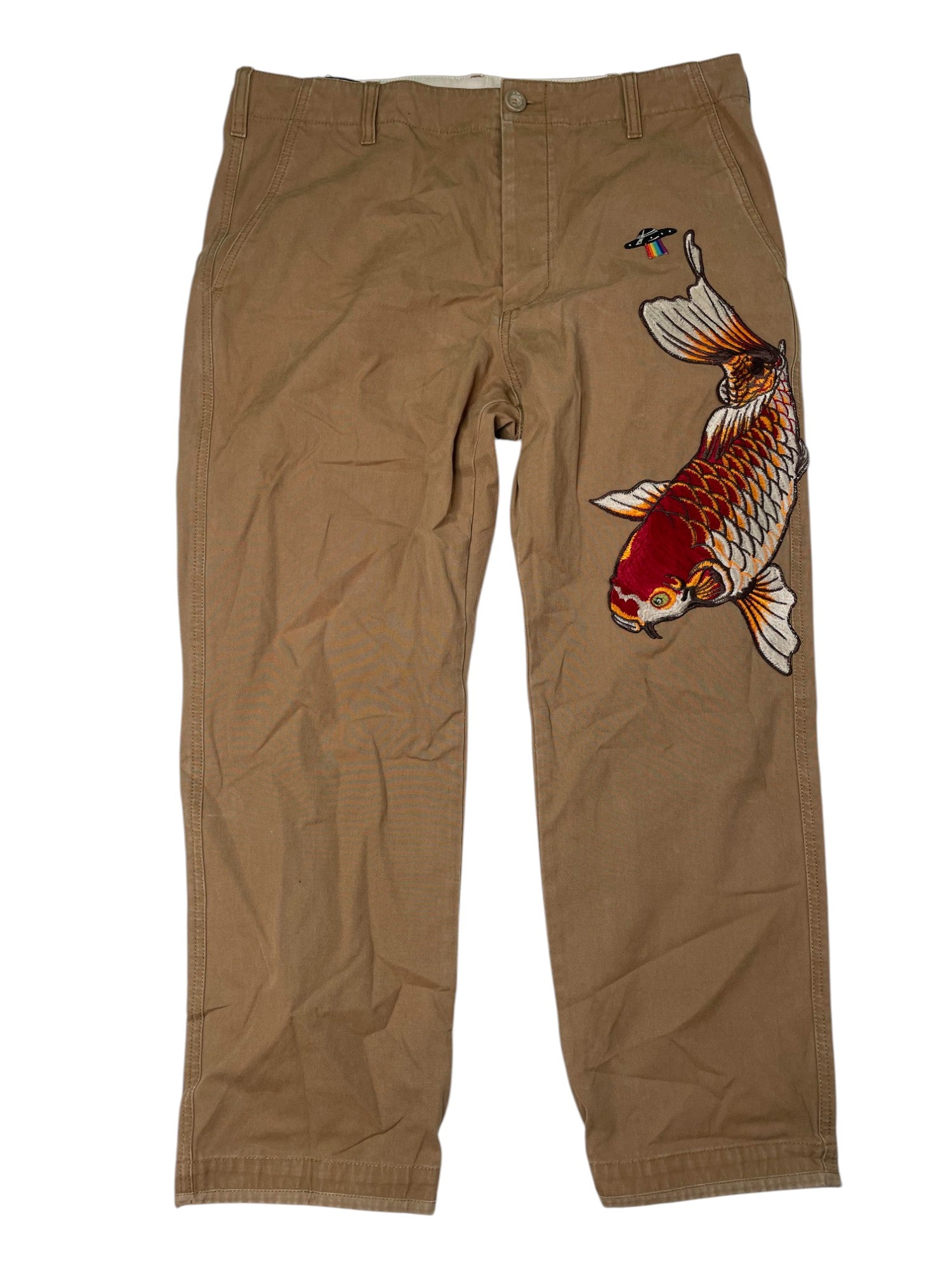 Gucci Koi Khaki Pants