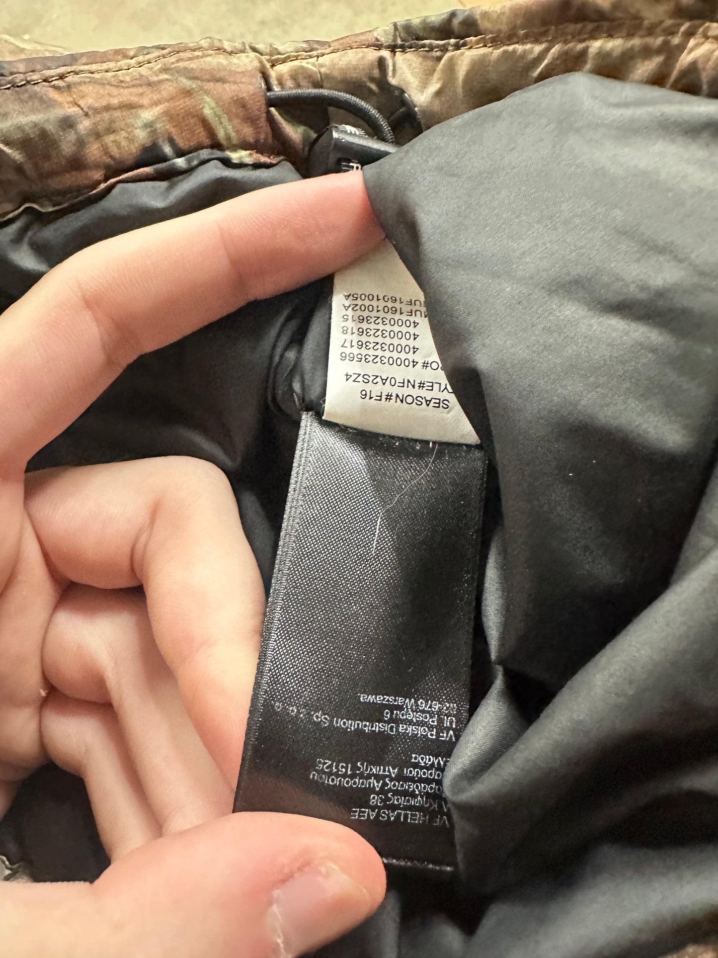 Supreme TNF Leaves Nuptuse Jacket Used Large