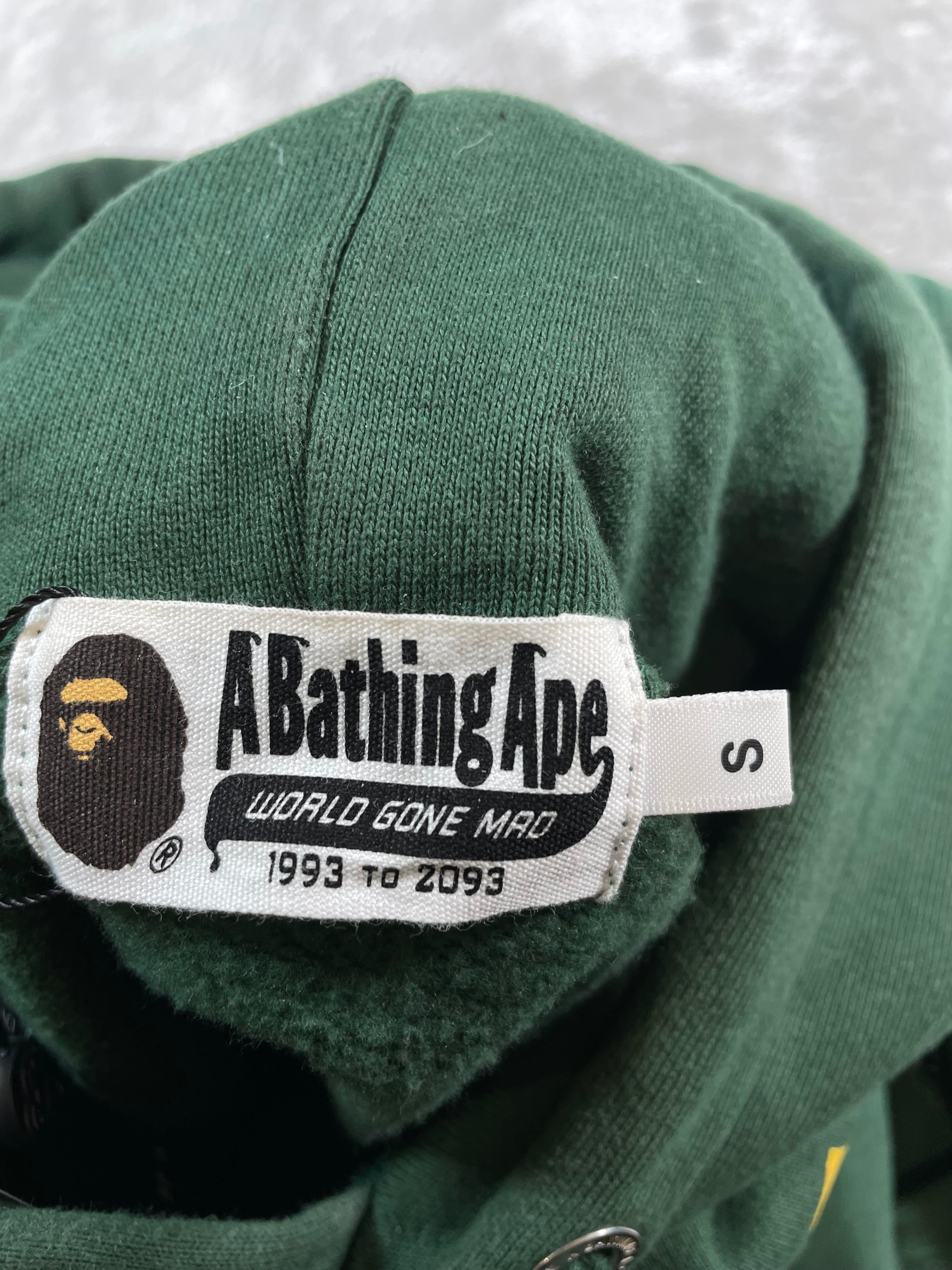 Bape Bathing Ape Green & Yellow Hoodie