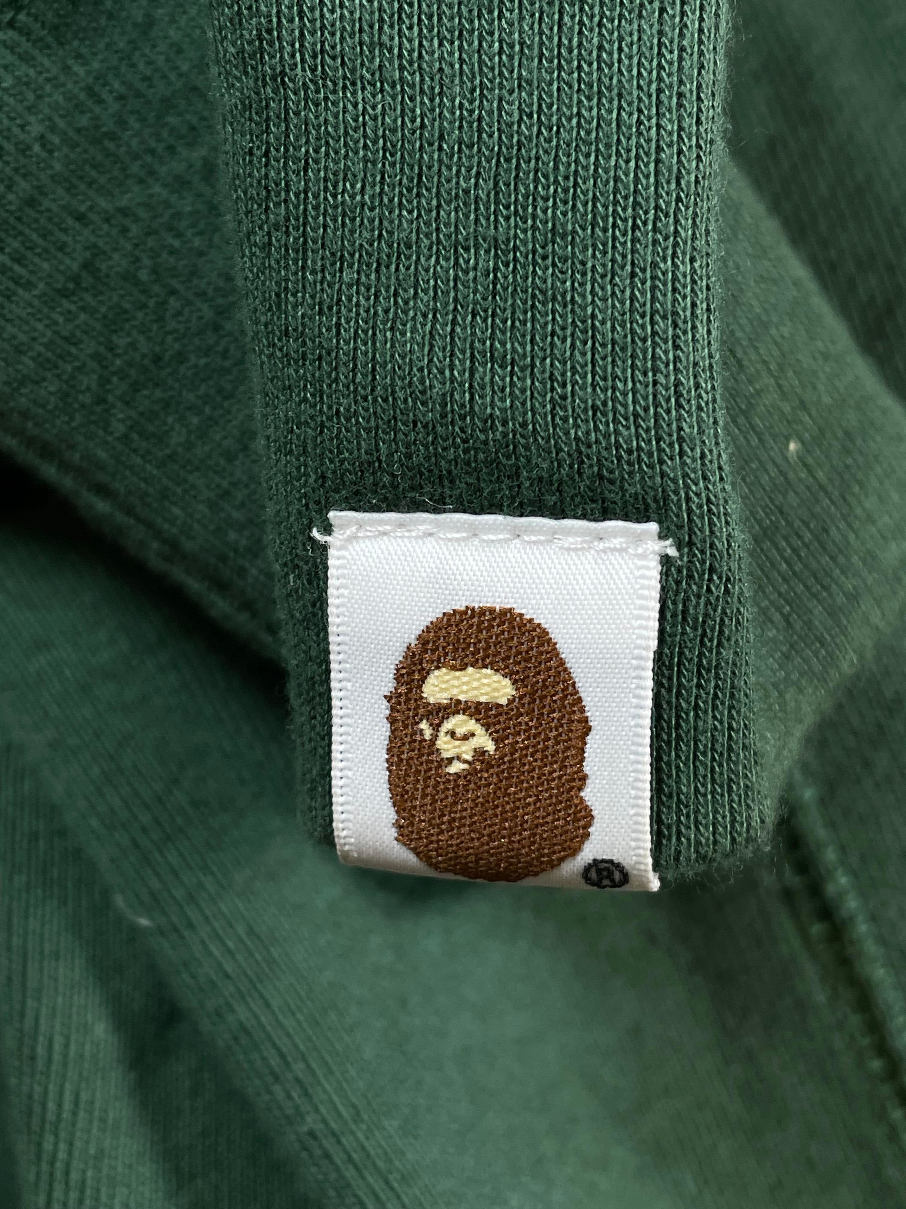 Bape Bathing Ape Green & Yellow Hoodie