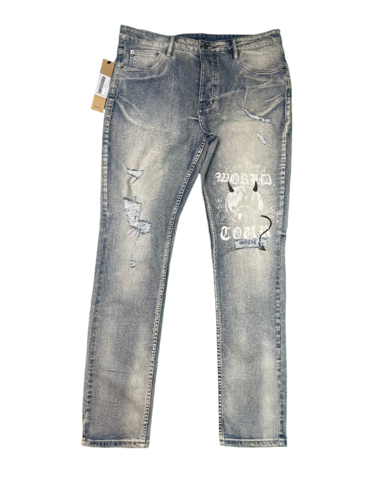 Ksubi KSUBI World Light Wash Blue Jeans