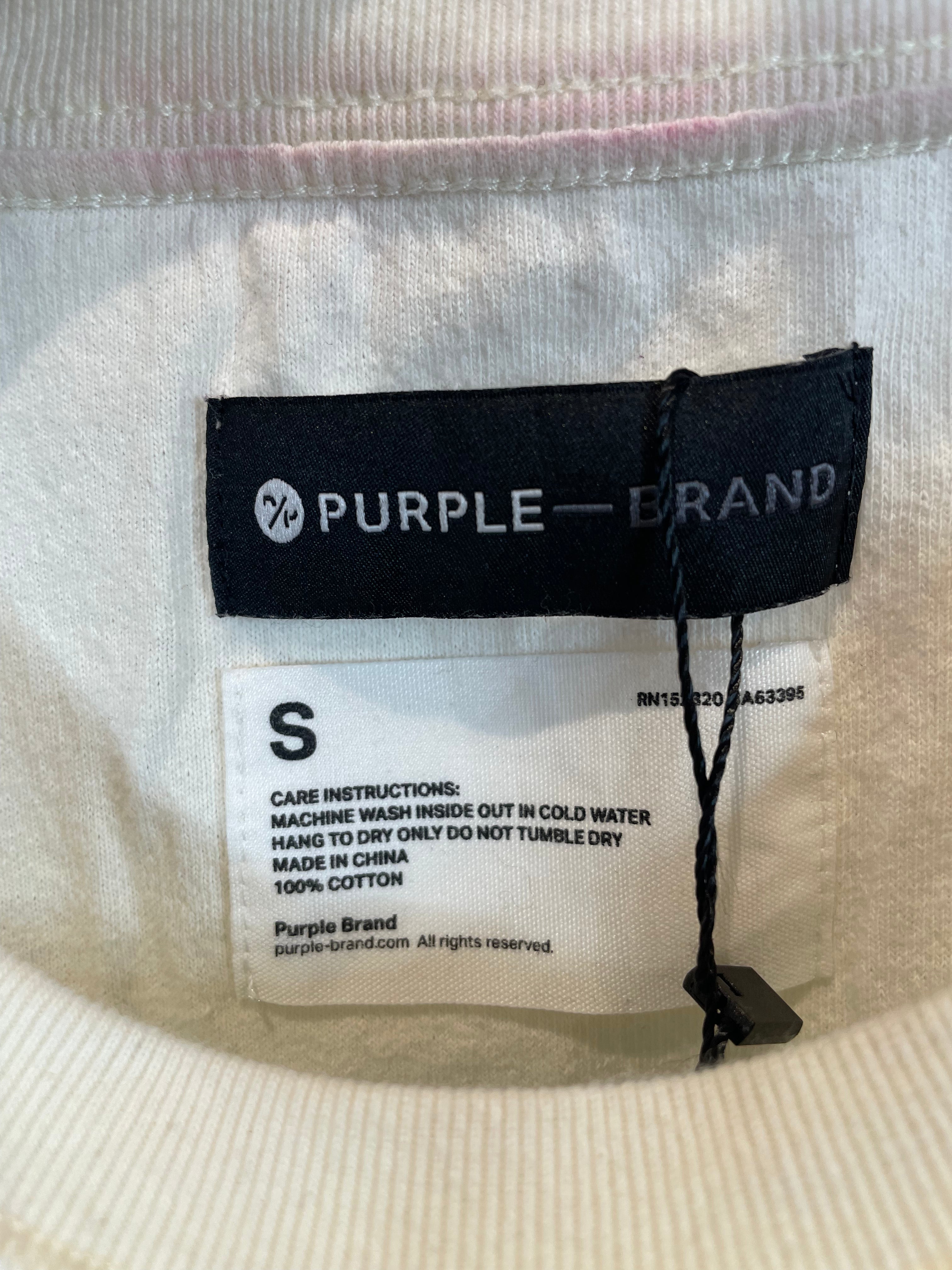 Purple Tee Cream Green Used Small