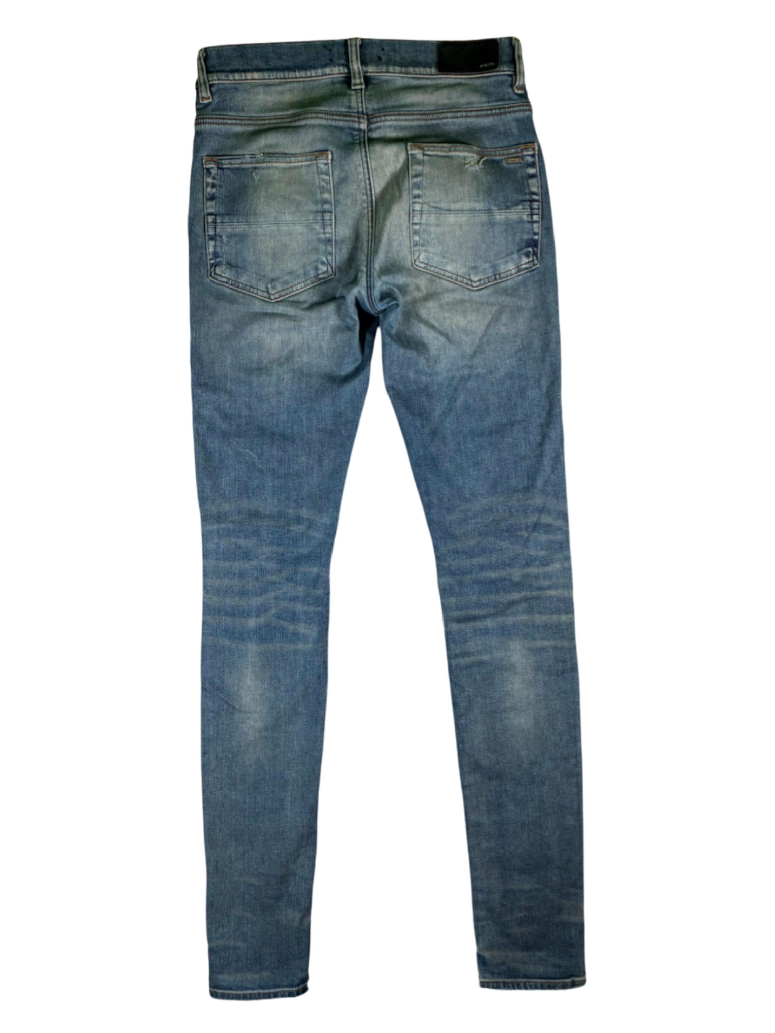 Amiri Patch Dark Wash & Black Jeans