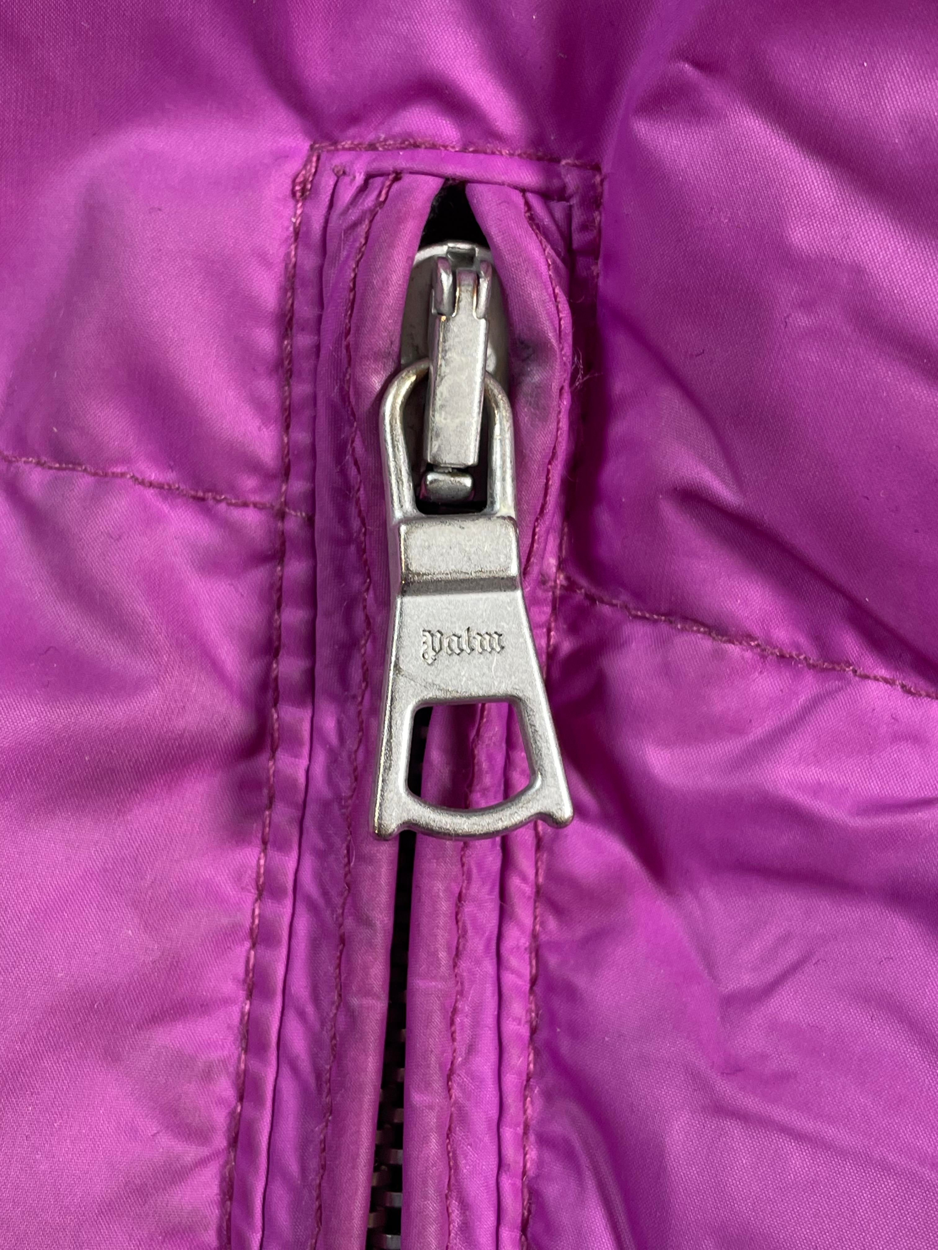 Palm Angels Patch Logo Tibb Down Gillet Purple Puffer Vest