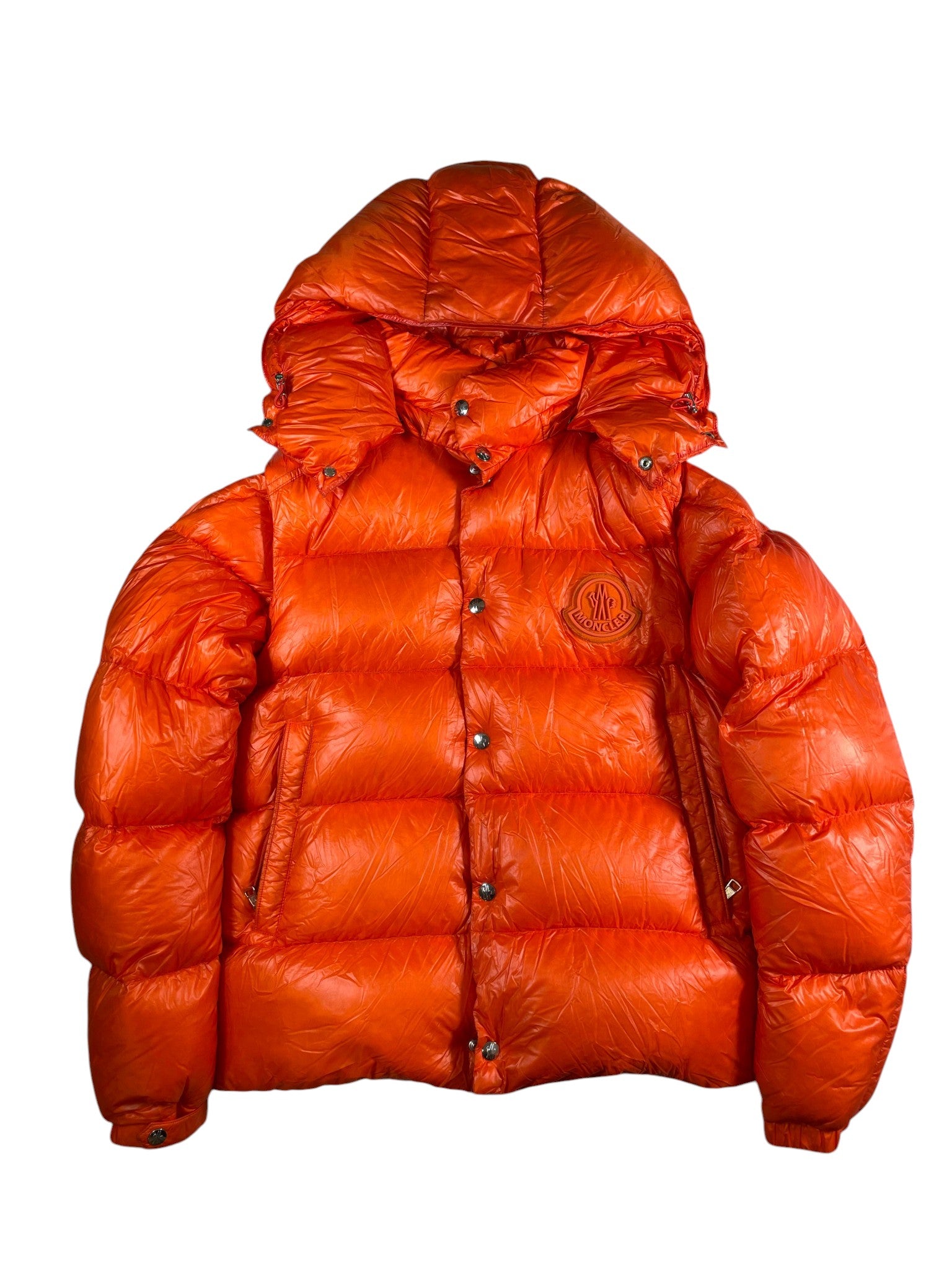 Moncler Orange Puffer Jacket-Vest