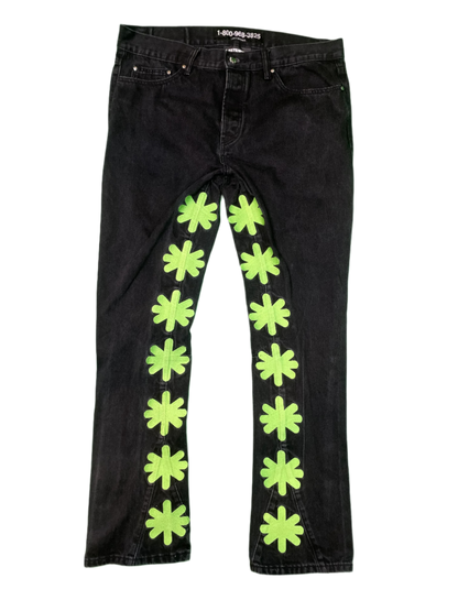 LOSTSHDWS Black & Green Jeans