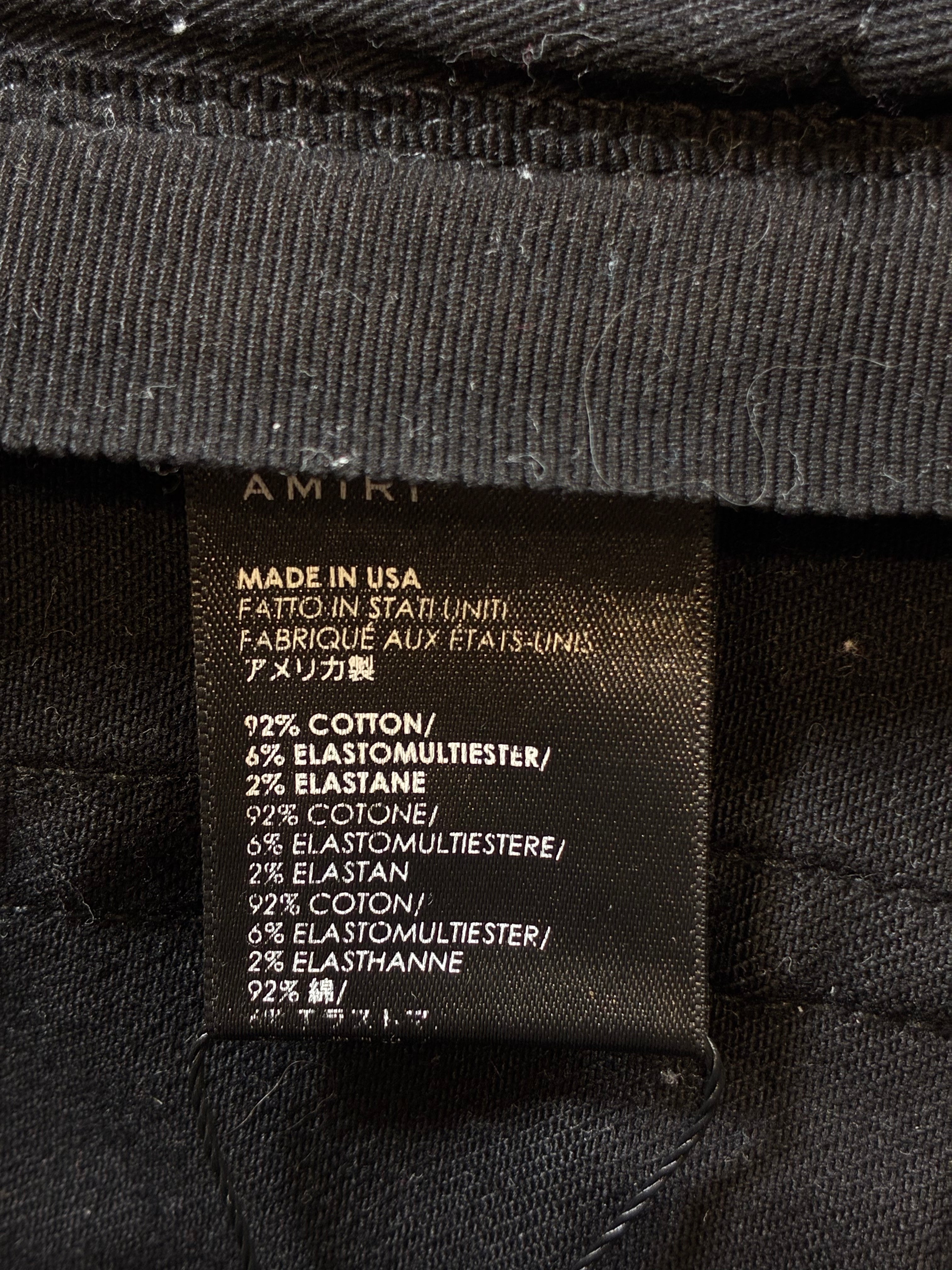 Amiri Stripe Thrasher Black & Red Jeans