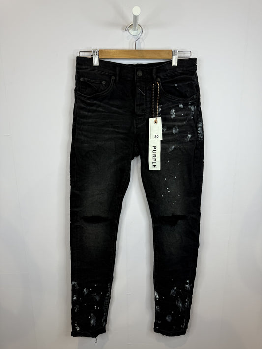 Purple Brand Black Resin Knee Slit
