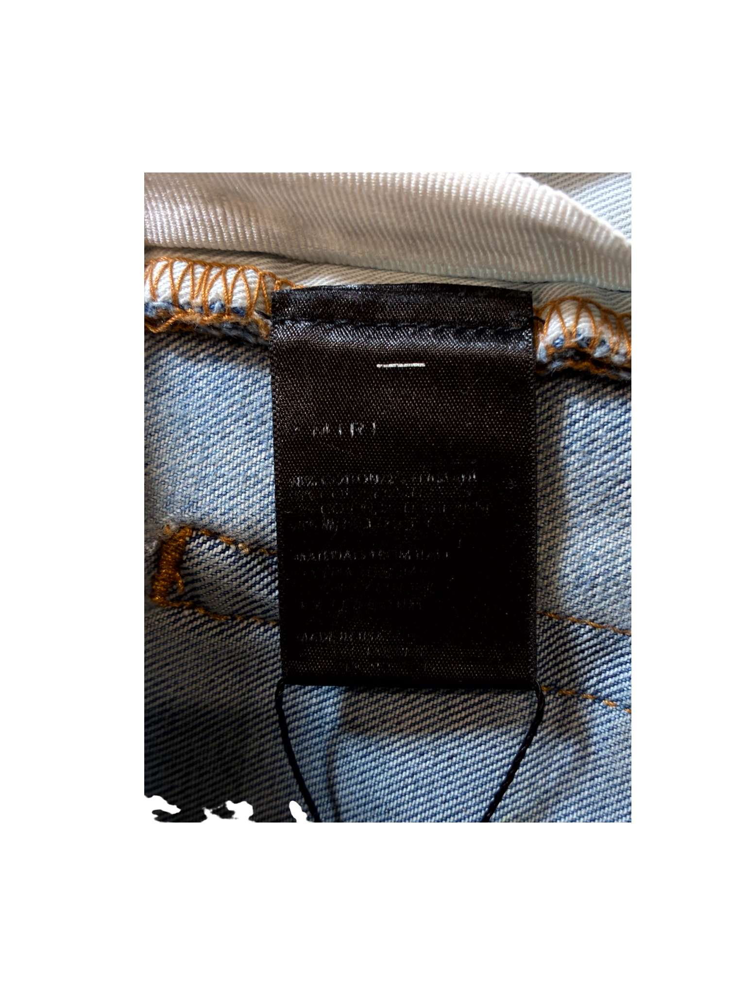 Amiri Splatter Paint Light Wash Jeans