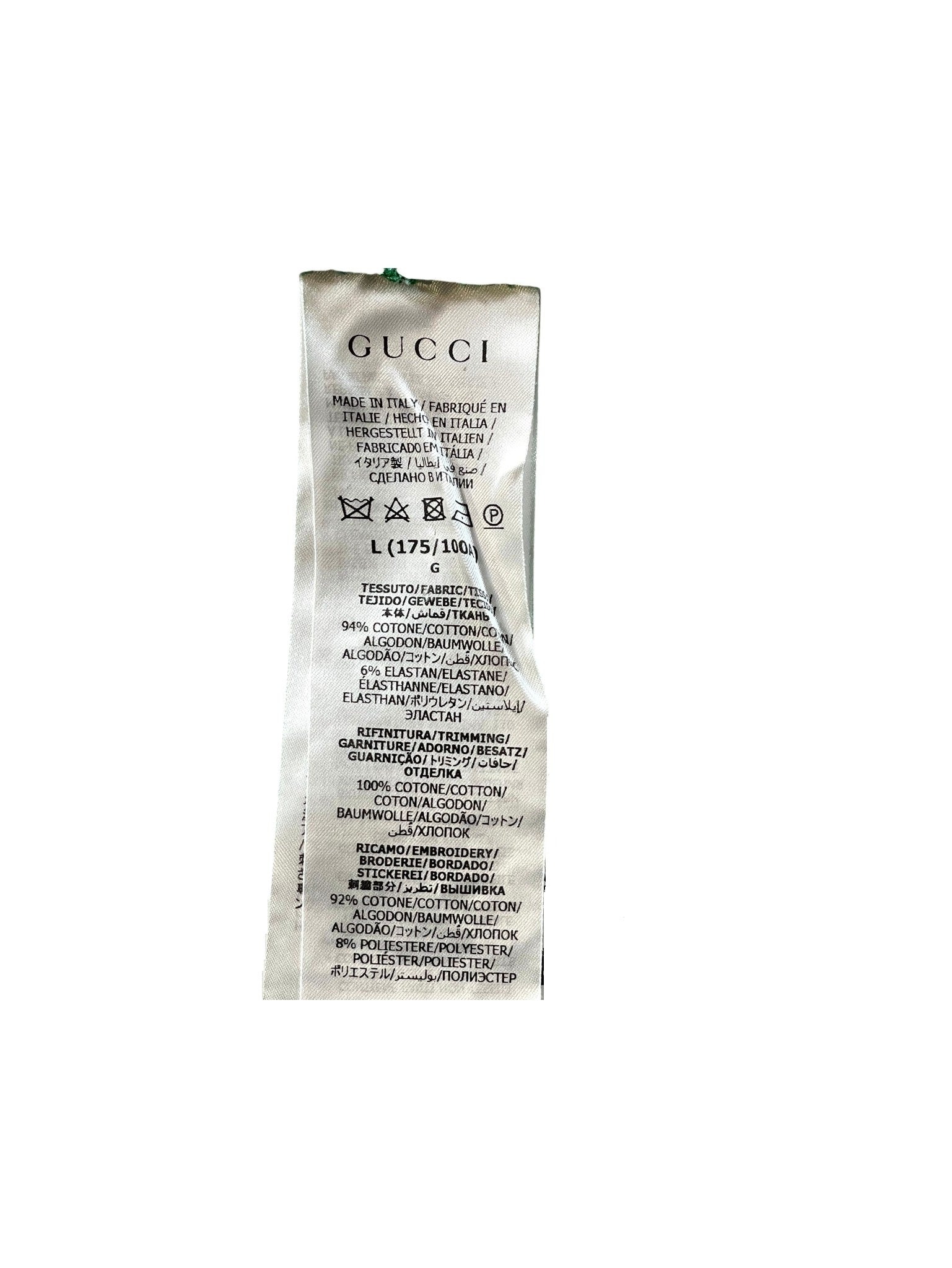 Gucci Monogram Star Green & Pink Polo Shirt
