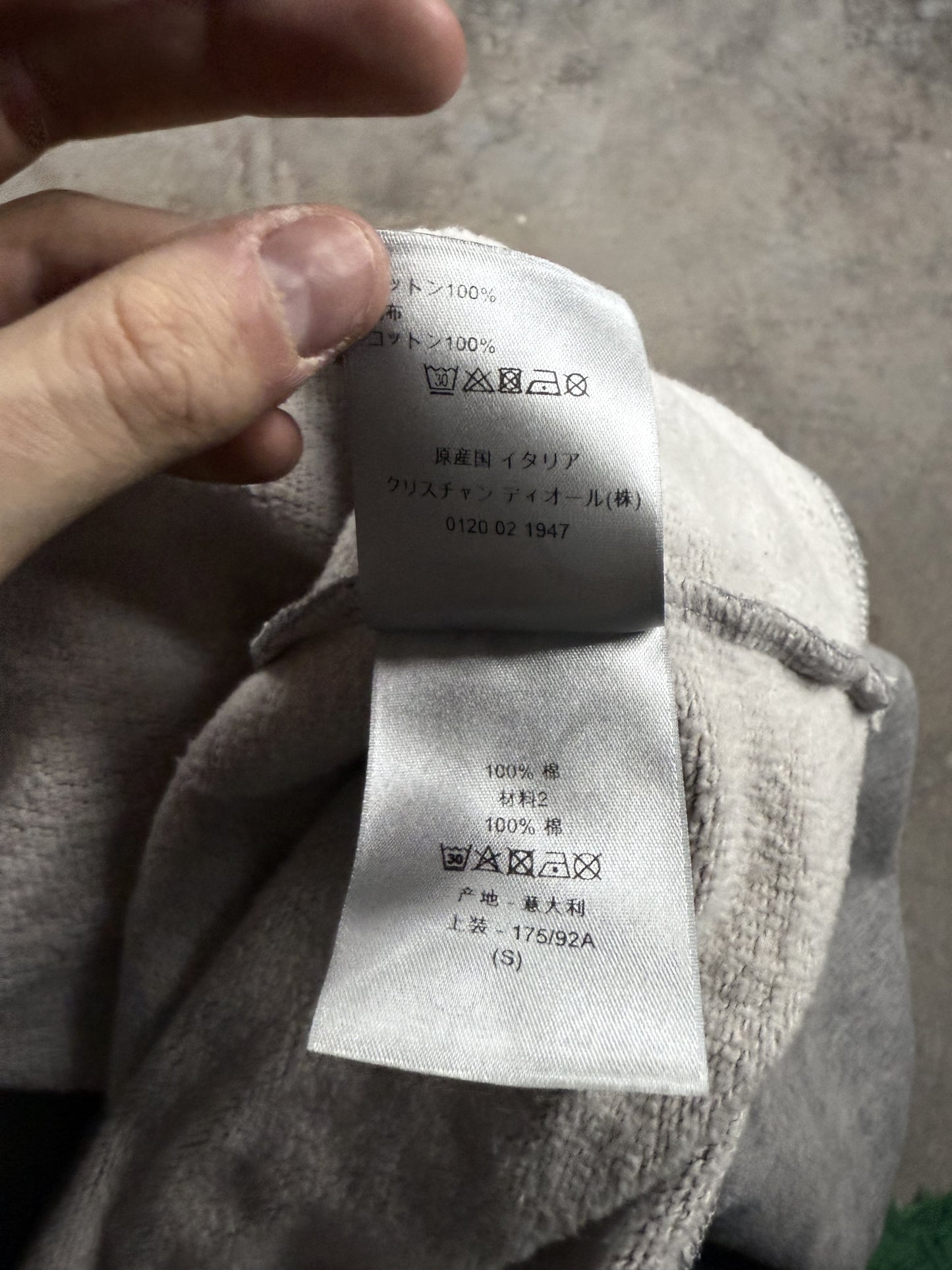 Dior CD Logo Crewneck Grey Used Small