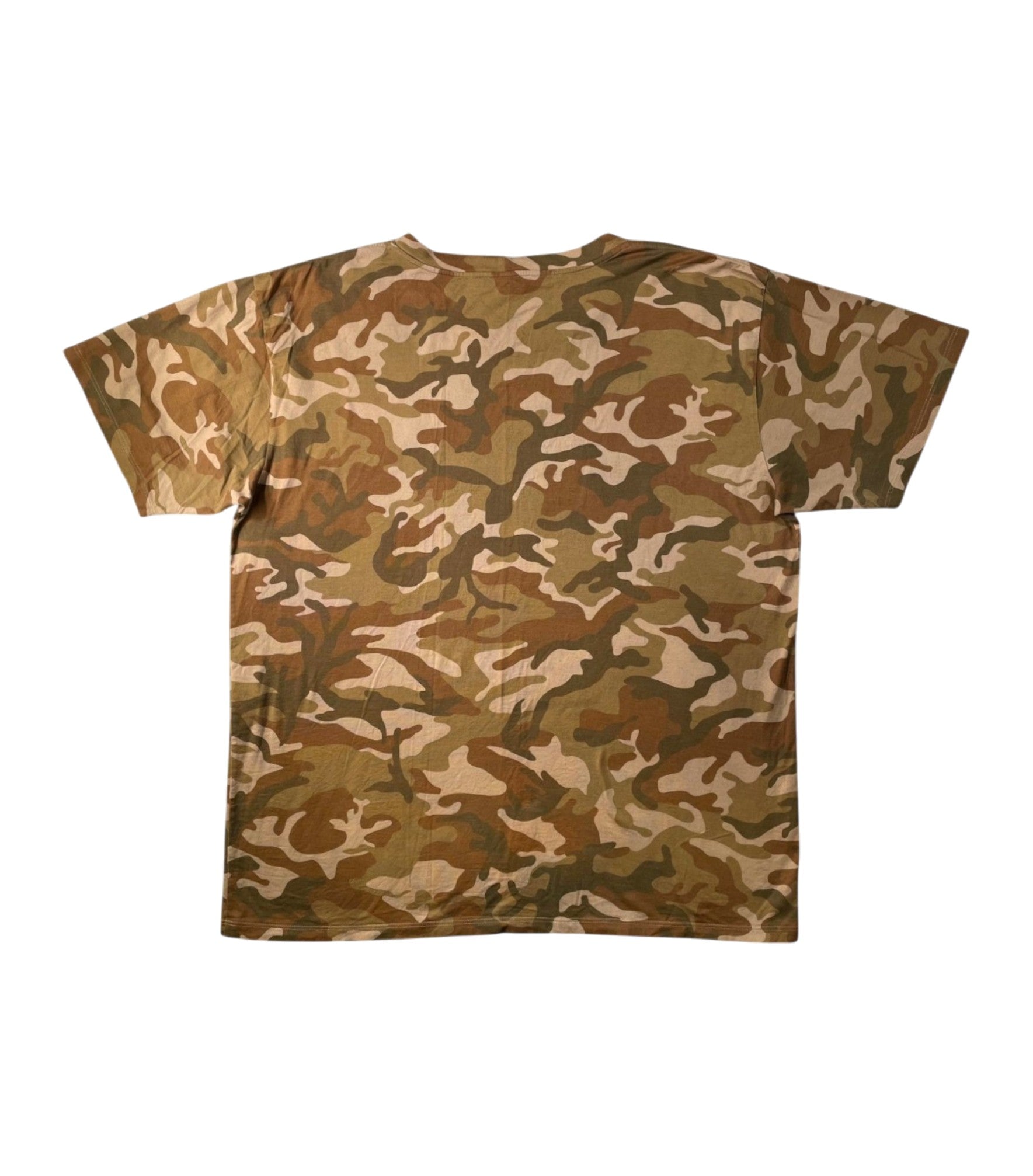 Celine Desert Camo Core Logo Multicolor & White Tee