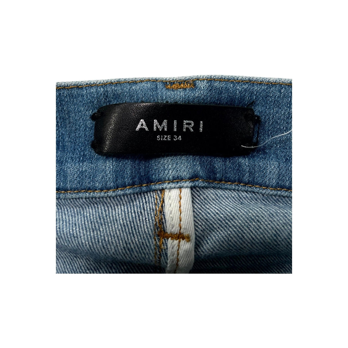 Amiri "MX1" Aloha Patch Light Wash Jeans