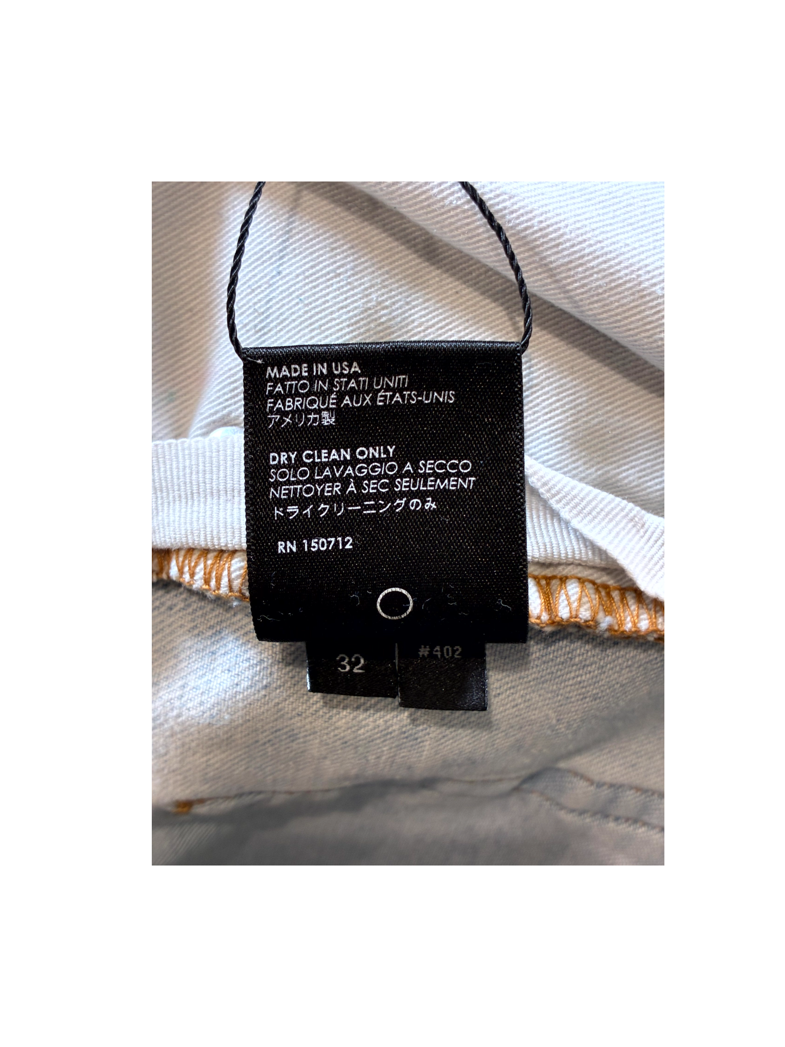 Amiri Leather Patch MX1 Light Wash & White Jeans