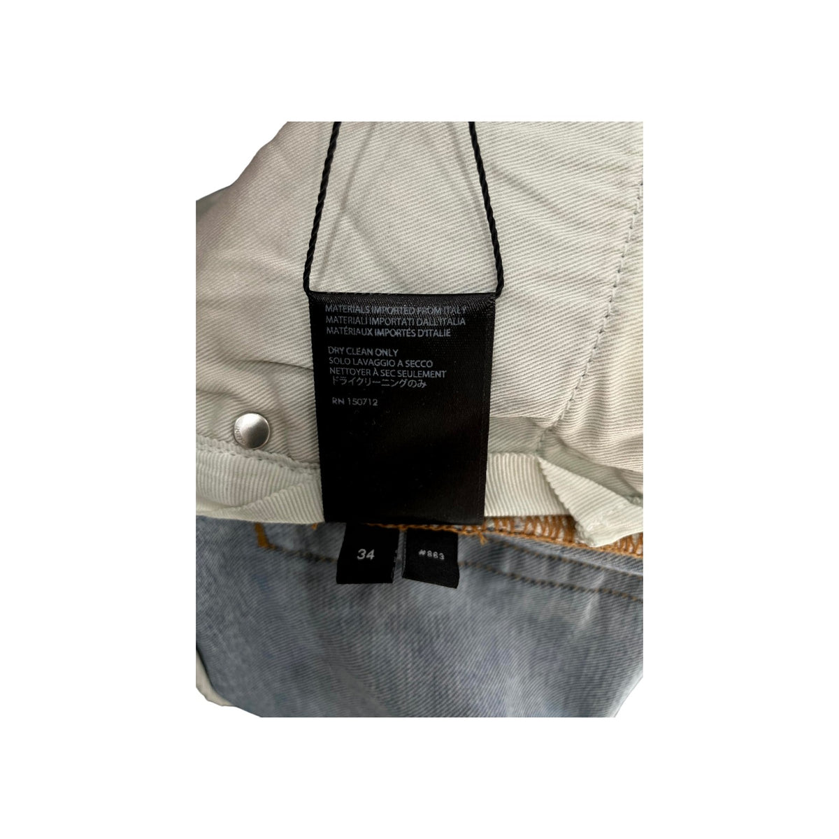 Amiri "MX2" Honey Comb Light Wash & Yellow Jeans