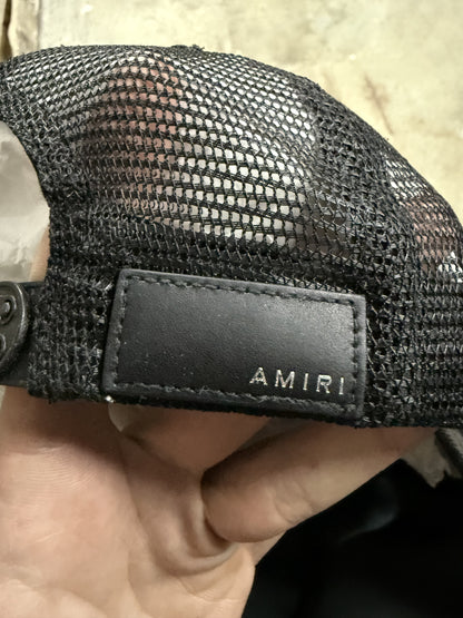 Amiri Three Star Trucker Black White Used OS