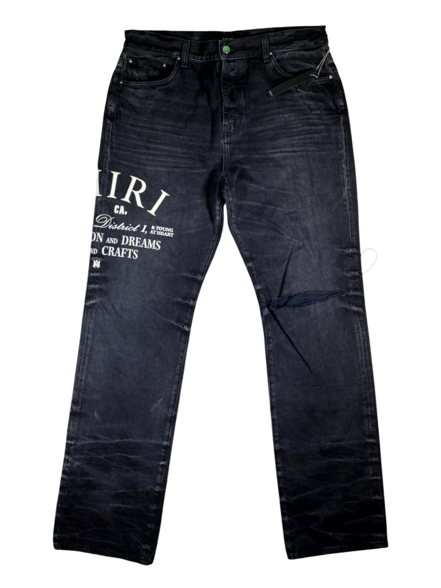 Amiri Varsity Slim Black Jeans