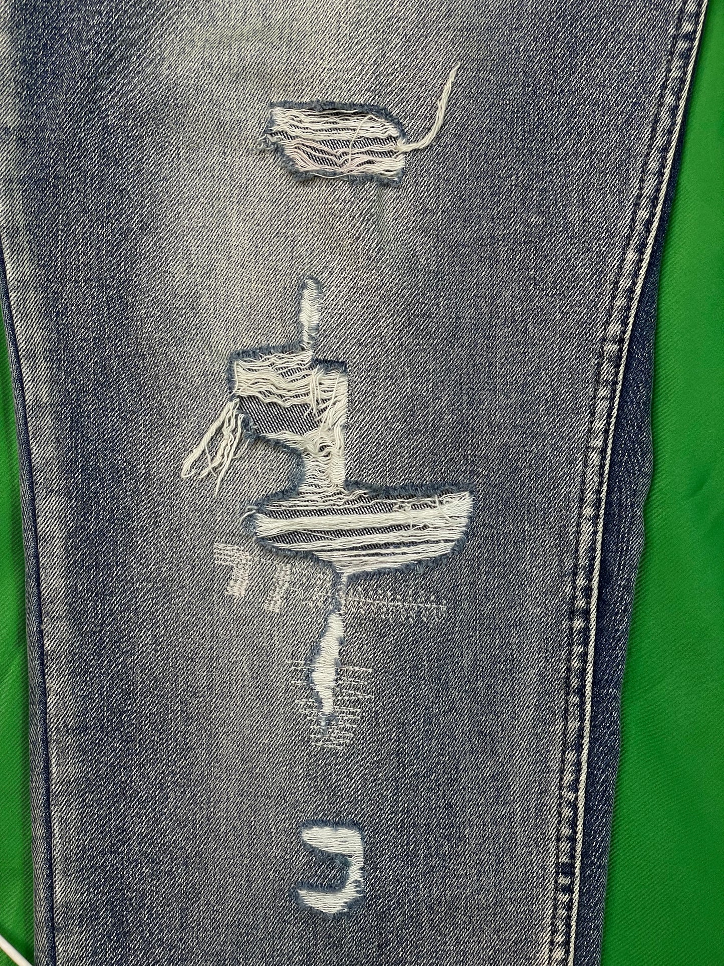 Ksubi Dark Wash Writing Blue Jeans