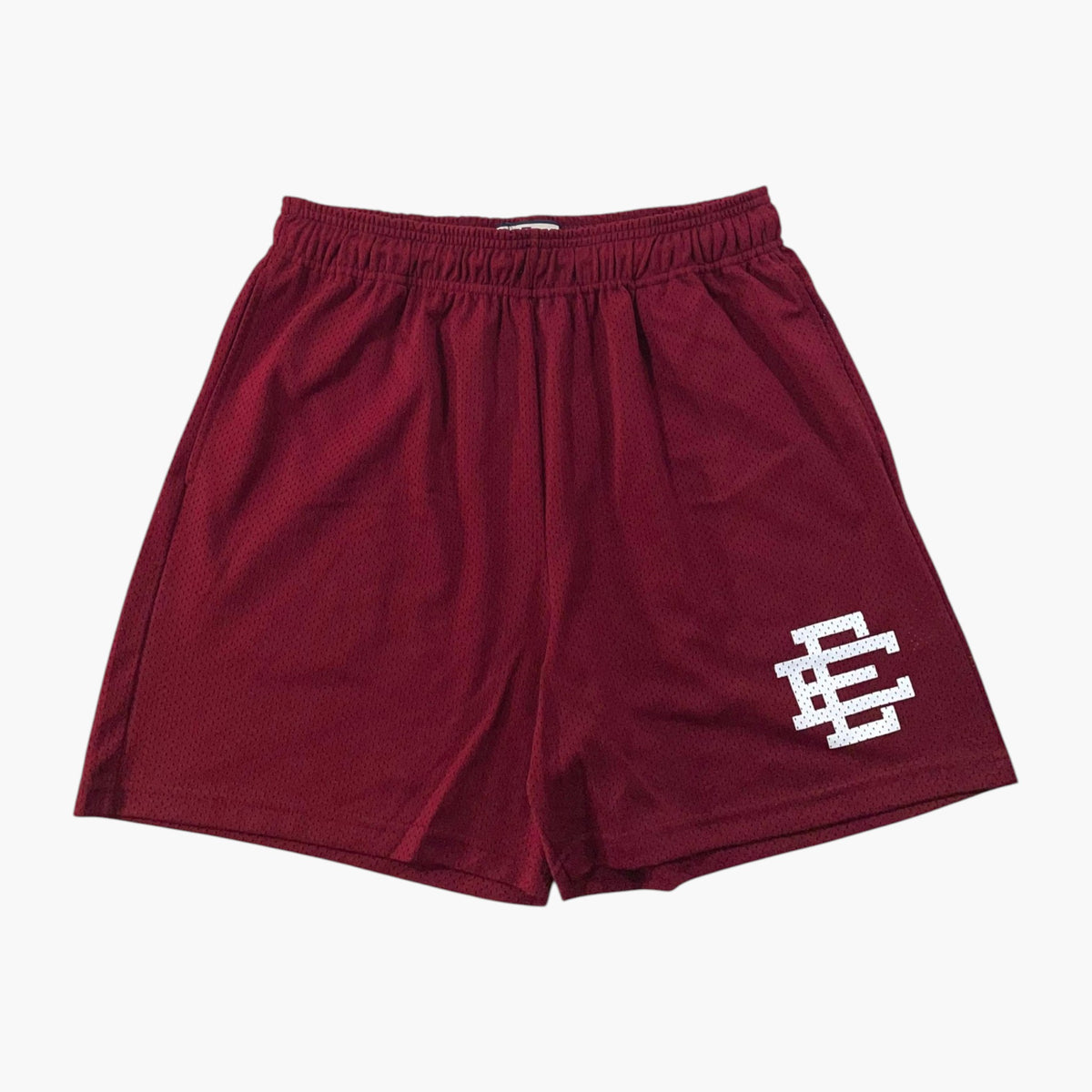 Eric Emanuel Burgundy & White Shorts