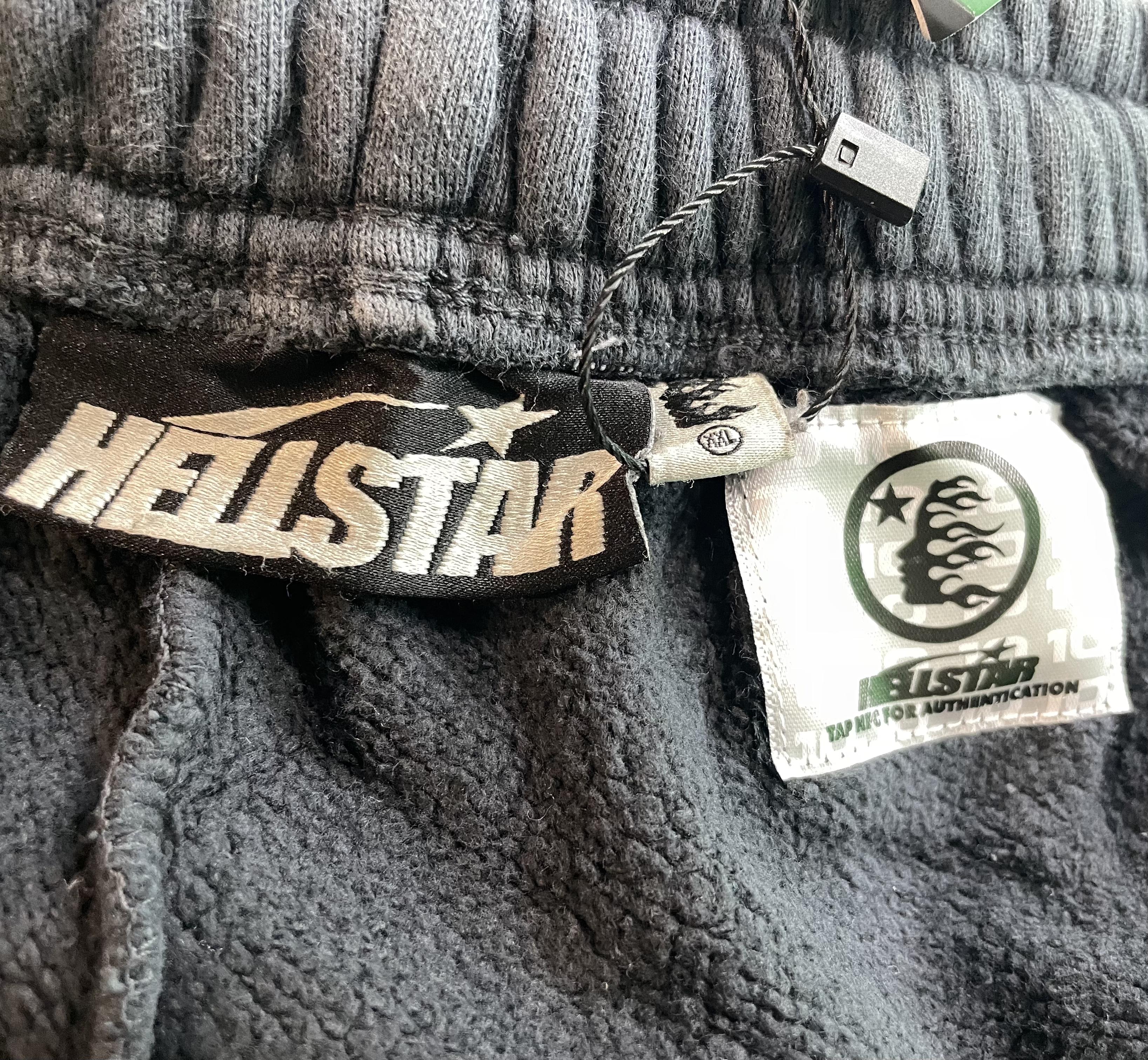 Hellstar Warm Up Shorts Faded Black