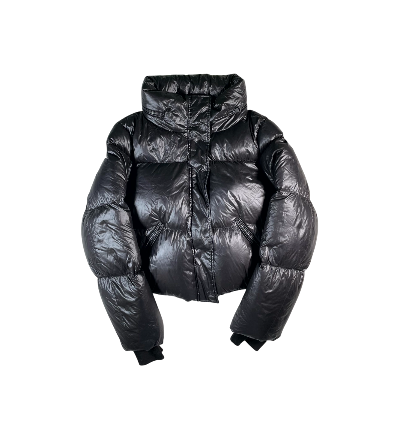 Mackage Puffer Women's Cropped Bomber Black Jacket