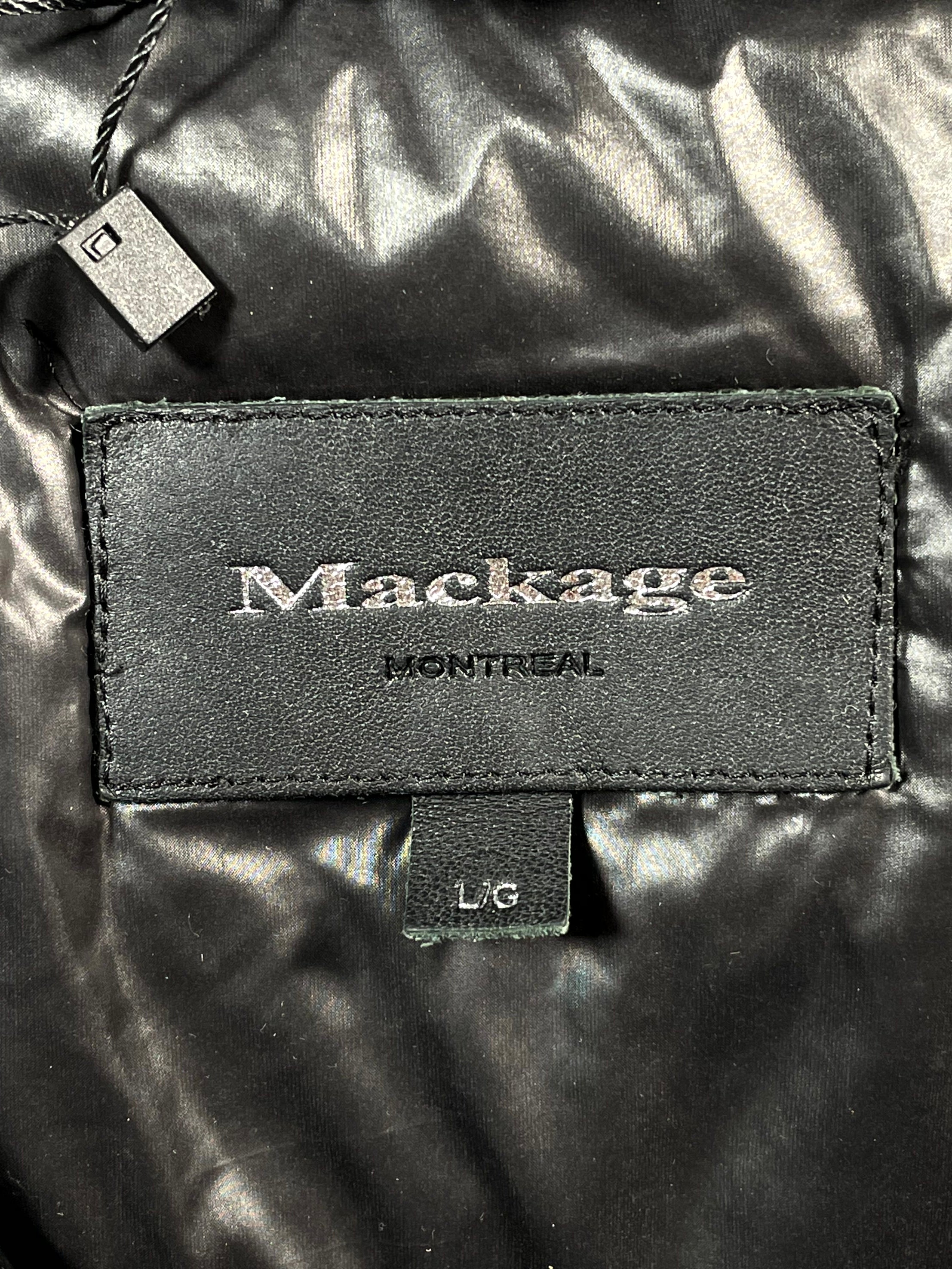 Mackage Puffer Women's Cropped Bomber Black Jacket