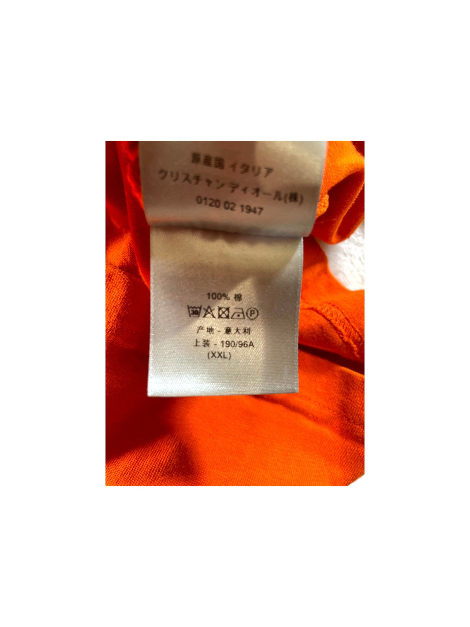Dior "CD Logo" Orange Tee