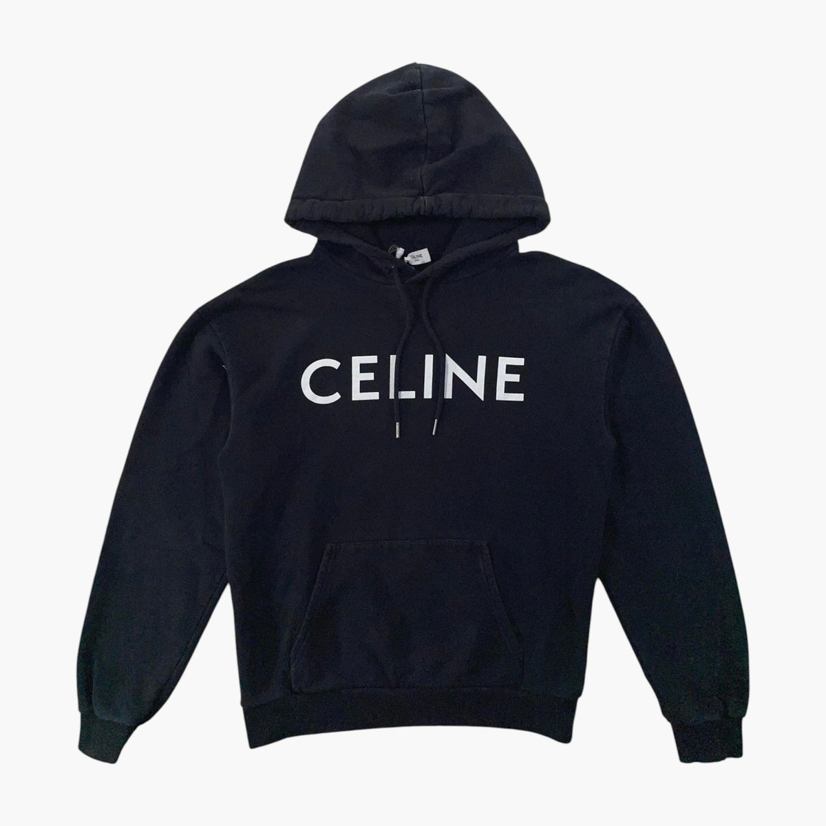 Celine Chest Logo Black & White Hoodie