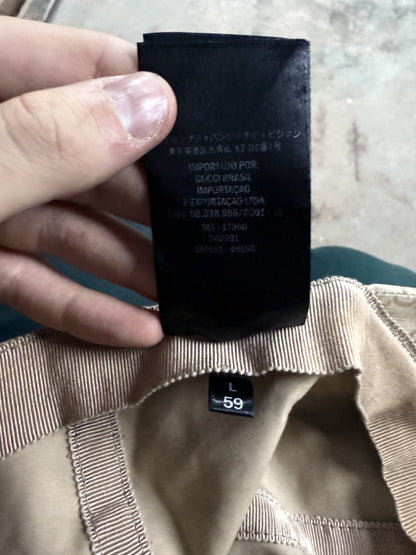 Gucci Cap Monogram Beige Nylon Used Large