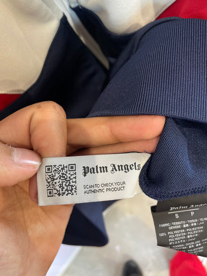 Palm Angels Track Jacket Navy White Red Used Small