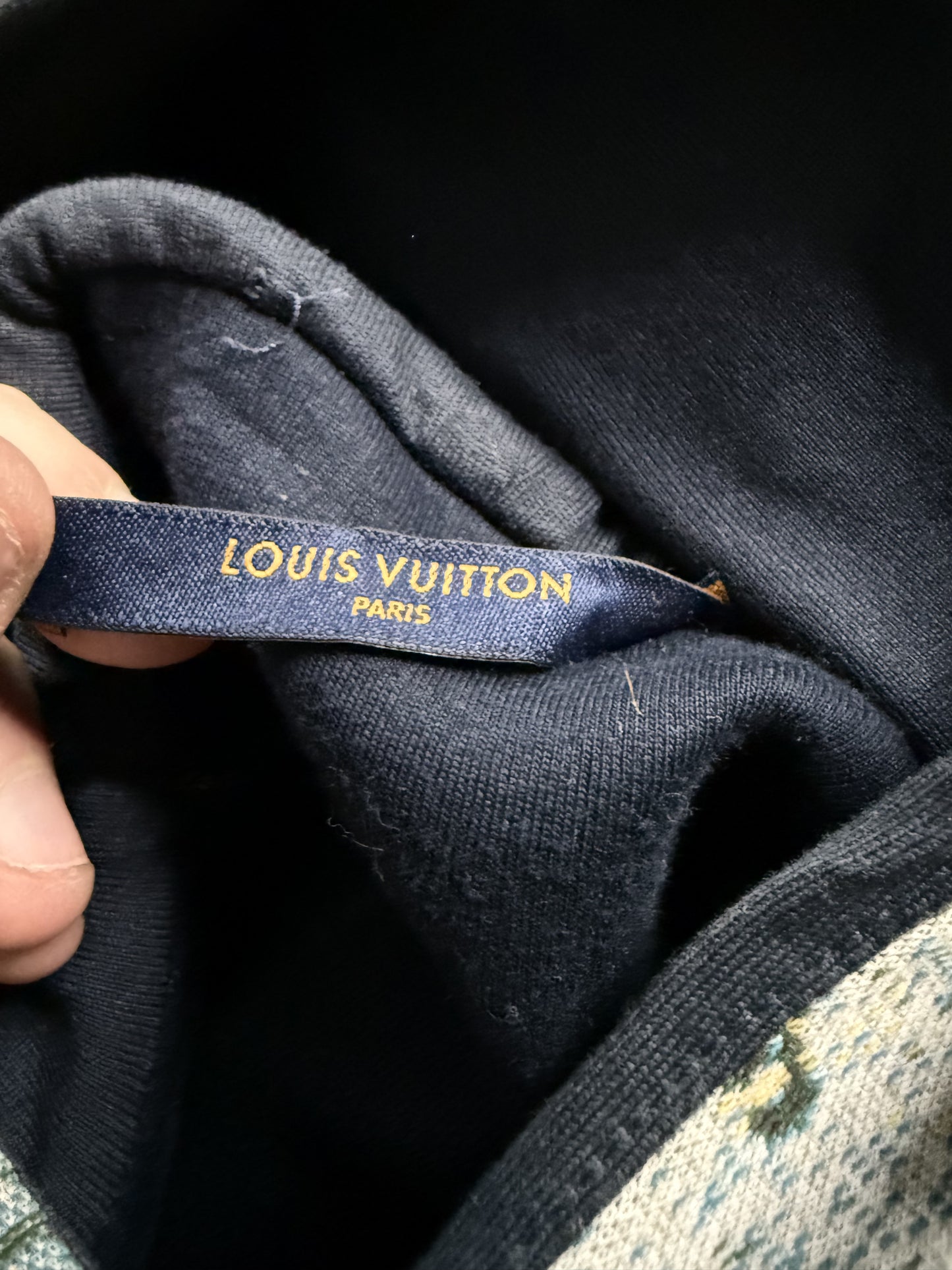 LV 2020 Tapestry Hoodie Used Small