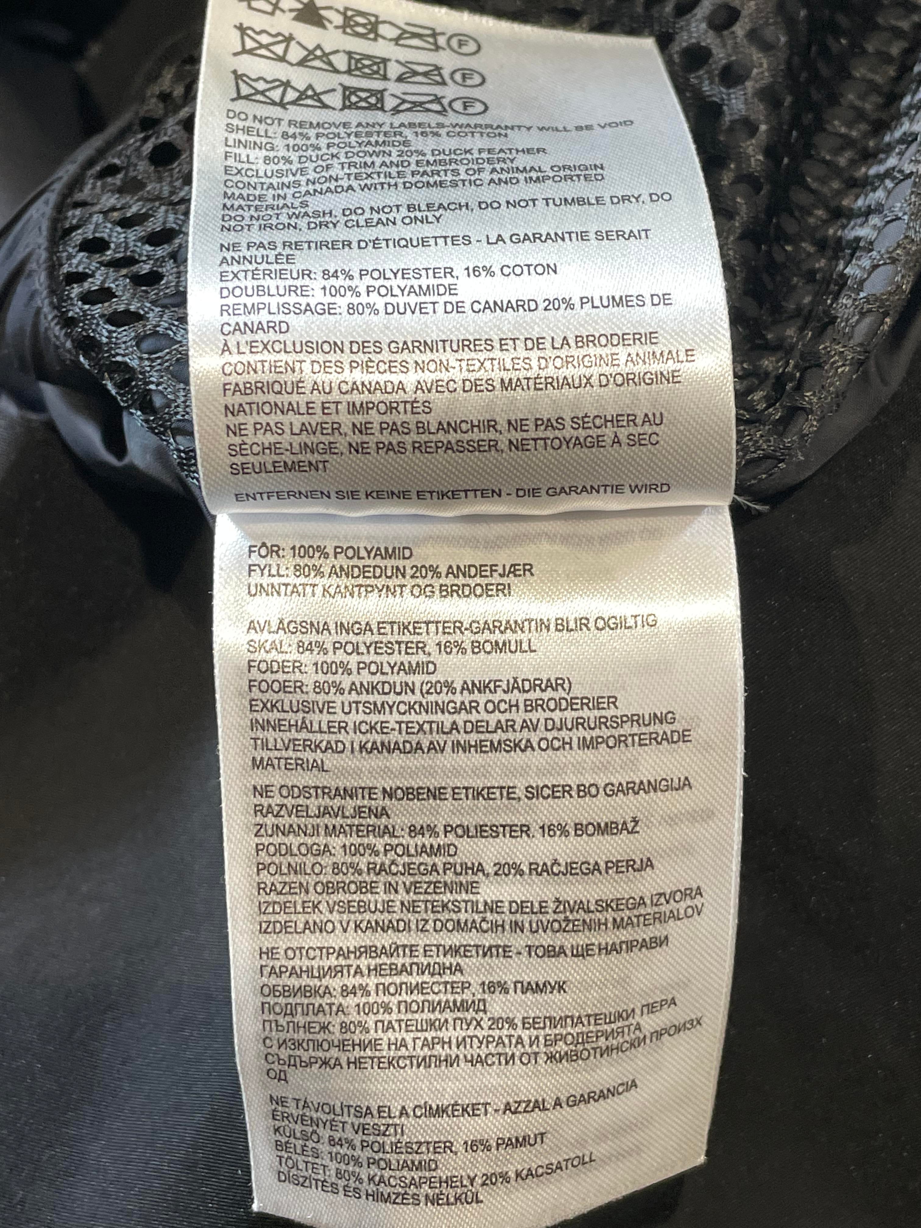 Canada Goose Black Parka Jacket