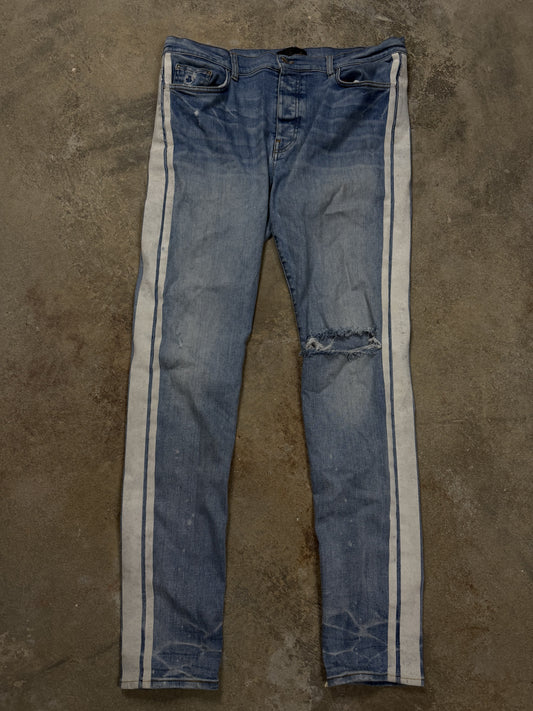 Amiri Jeans Light Wash Stripe Used 38