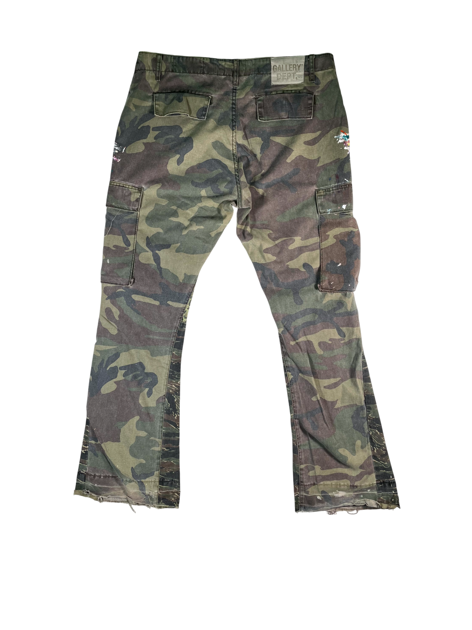 Gallery Dept Flare Splatter Camo Paint Cargo Pants
