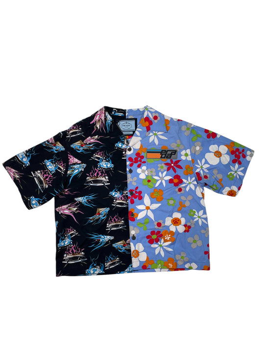 Prada Double Match Button Up