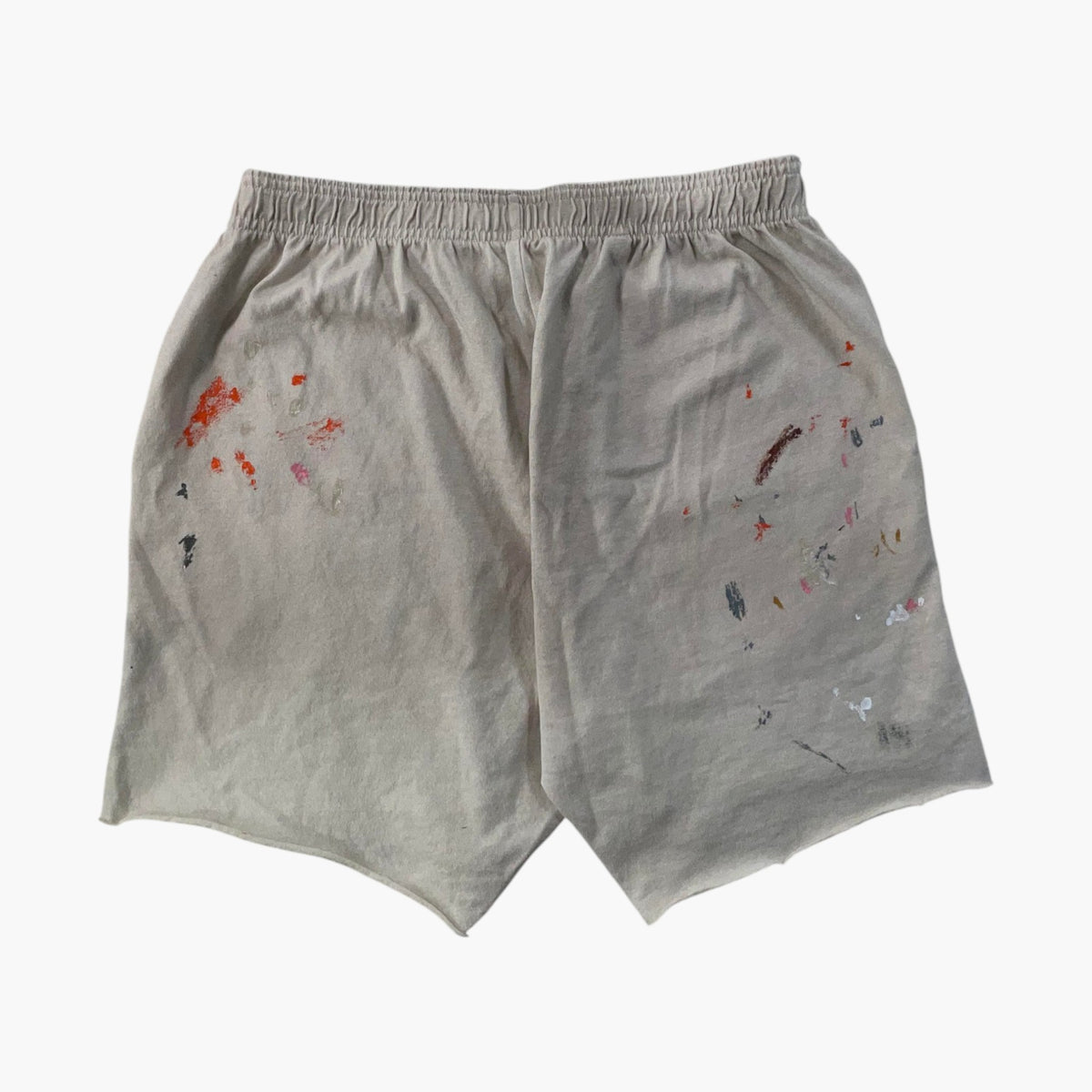 Gallery Dept. 'Insomnia Paint Splatter' White Shorts