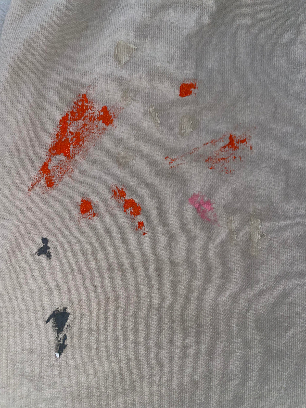 Gallery Dept. 'Insomnia Paint Splatter' White Shorts