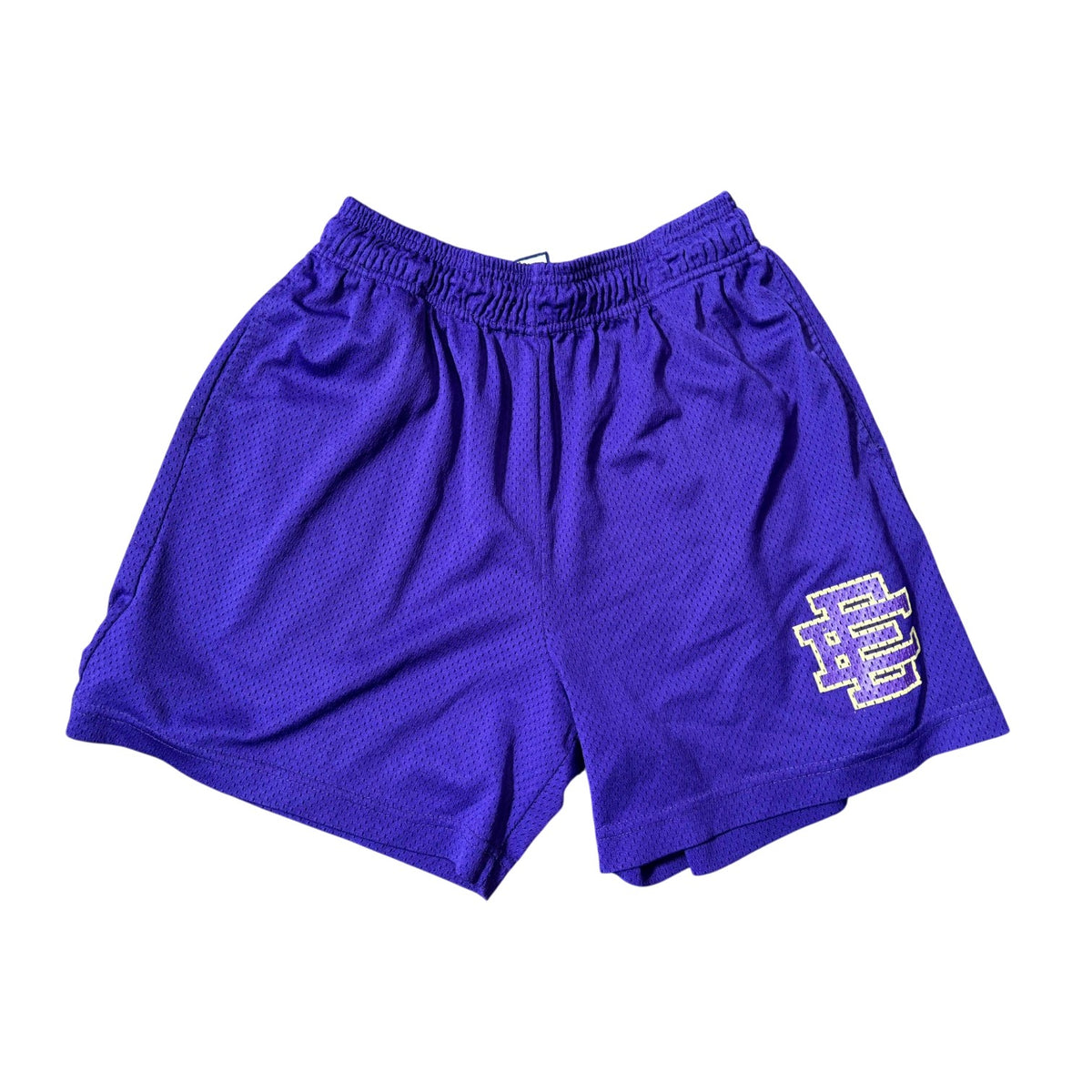 Eric Emanuel Purple & Cream Shorts