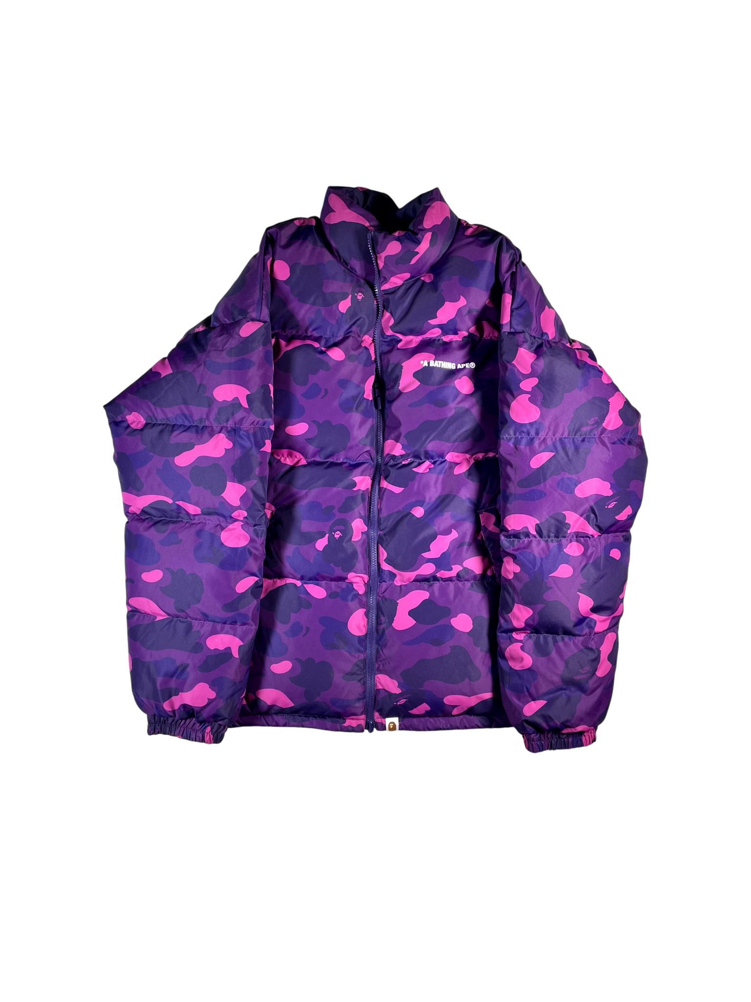 BAPE Reversible Camo Purple Puffer Jacket