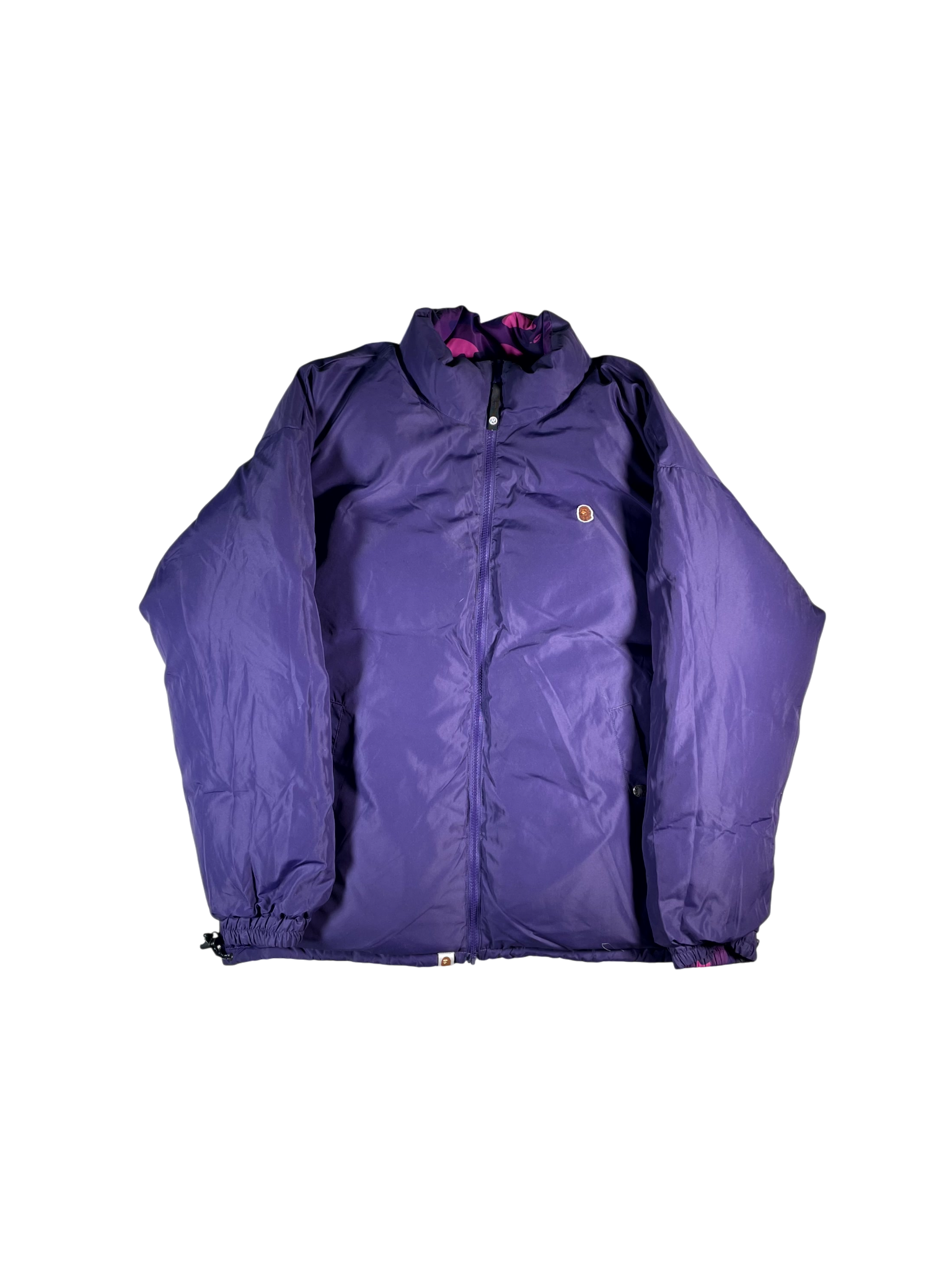 BAPE Reversible Camo Purple Puffer Jacket