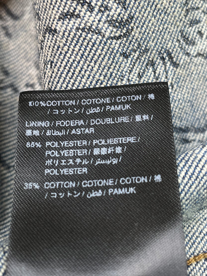Amiri Light Wash MA All Over Print Blue Jacket