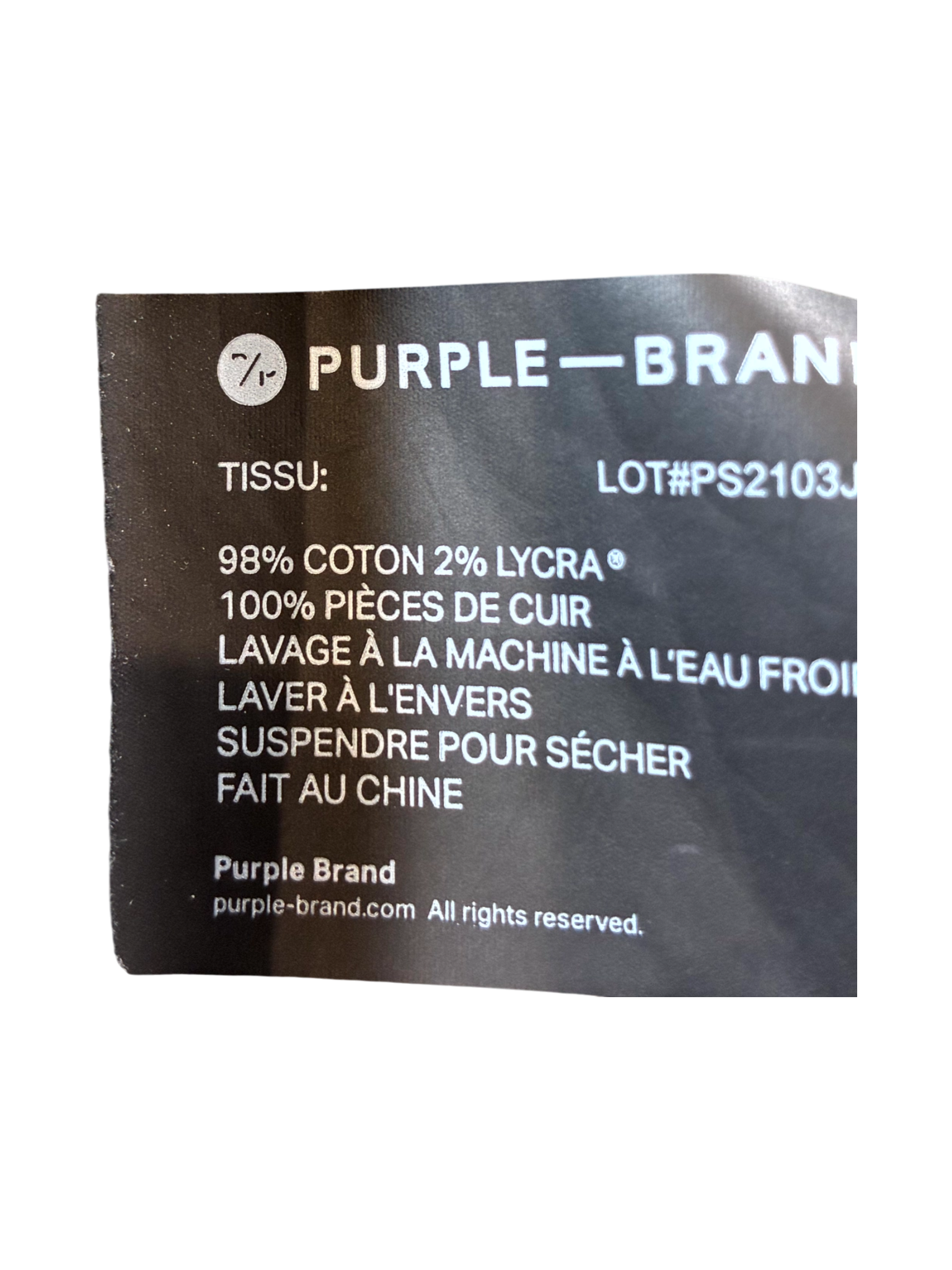 Purple Brand Black Wash Jeans