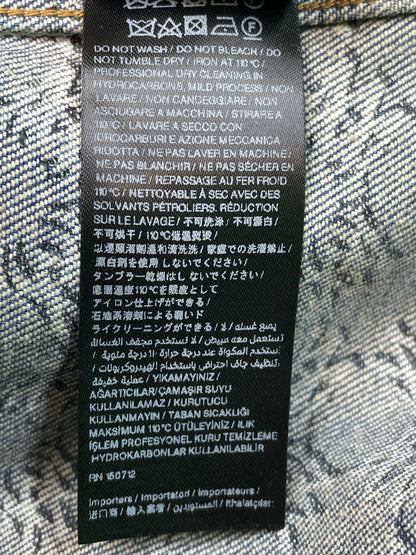 Amiri Light Wash MA All Over Print Blue Jacket